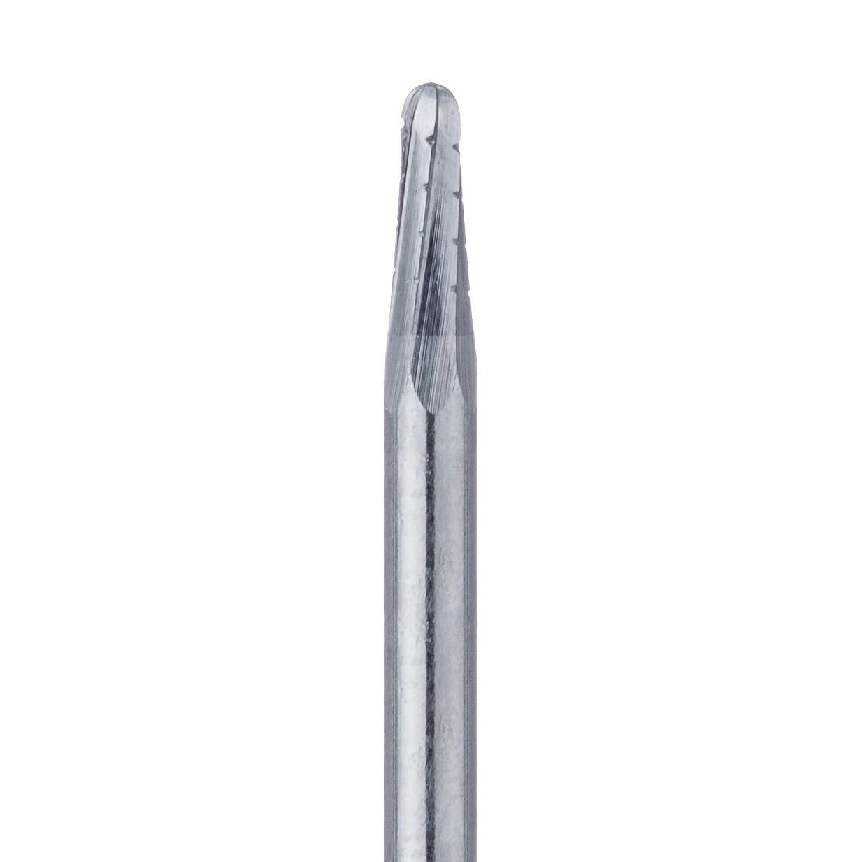 Meisinger Tungsten Carbide Bur HM33R-016-SU, Round End Tapered Fissure Cross Cut, FG Extra Long/Surgical, #1702, 5/Pkg - Tungsten Carbide Burs – HM33R Tapered Fissure Cross Cut, FG L, 21 mm Shank Length, 5/Pkg - Tungsten Carbide Burs – HM33R Tapered Fissure Cross Cut, FG L, 21 mm Shank Length, 5/Pkg - Image 1