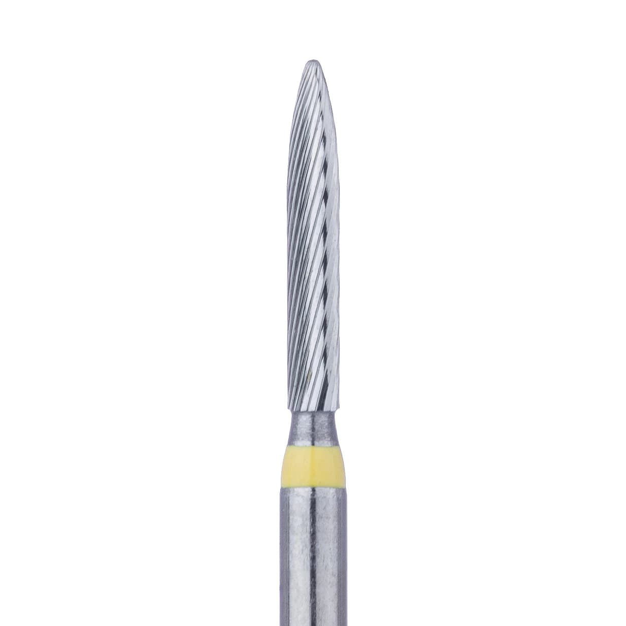 Meisinger HM48LF-012-FG Trimming & Finishing Carbide Bur, Flame, Extra Fine, 1.2 mm, Friction Grip, 5/Pack - Carbide Bur, Friction Grip, Flame, 1.2 mm, Extra Fine, HM48LF-012-FG - Image 1