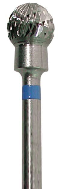Meisinger HM71GX-050 Lab Carbide Bur, Round, X-Cut, Medium, 5.0 mm, HP, 1/Pkg - Lab Bur Carbide Cutters – GX, X Cut, Medium, HP, 1/Pkg - Size 71GX, 5.0 mm Diameter - Image 1