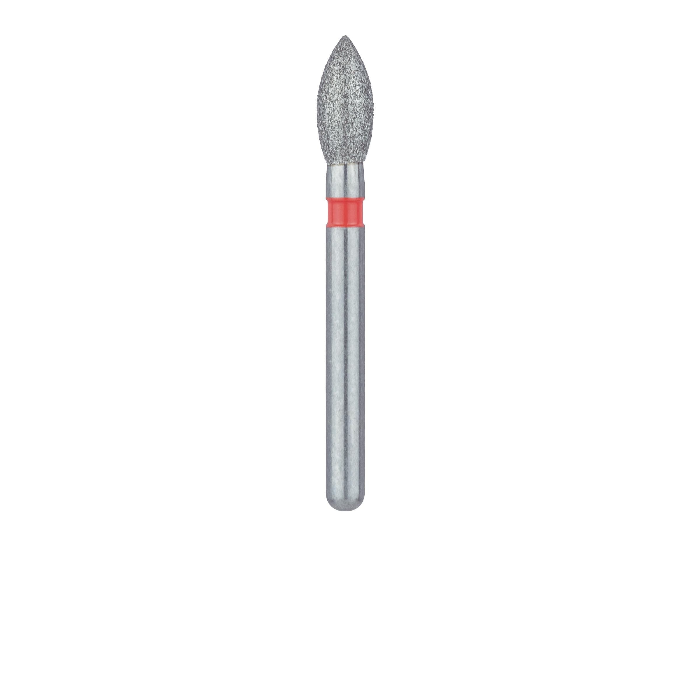 Meisinger 830F-023-FG Fine Diamond Bur, Pointed Football, FG, 2.3 mm Head, 5/Pk thumbnail 2