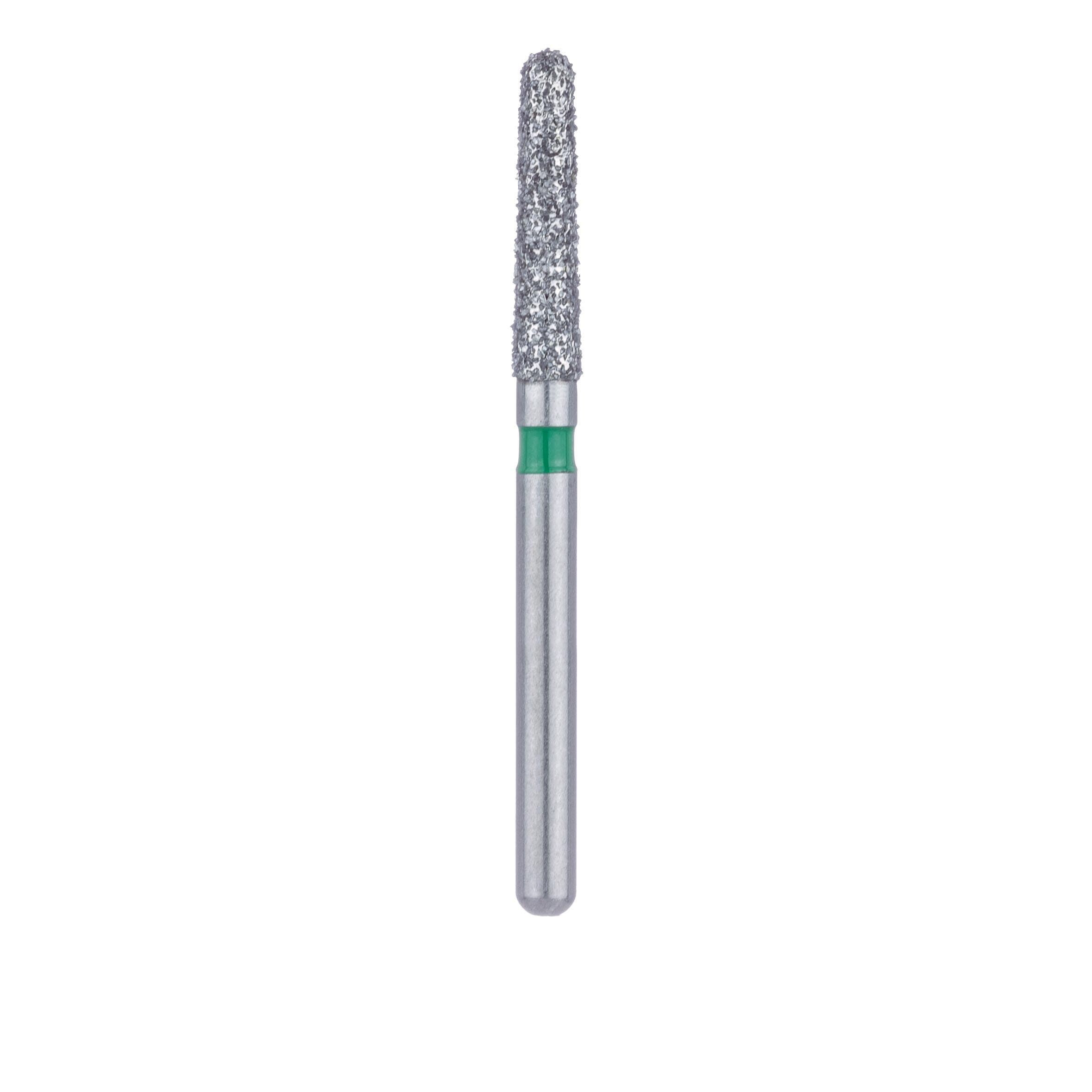 Meisinger FG #850.018 Coarse Round End Taper Diamond Bur, 1.8mm Head, 8mm Working Length, Multi-Use, Green Band, 5/Pk, US #7686 thumbnail 2