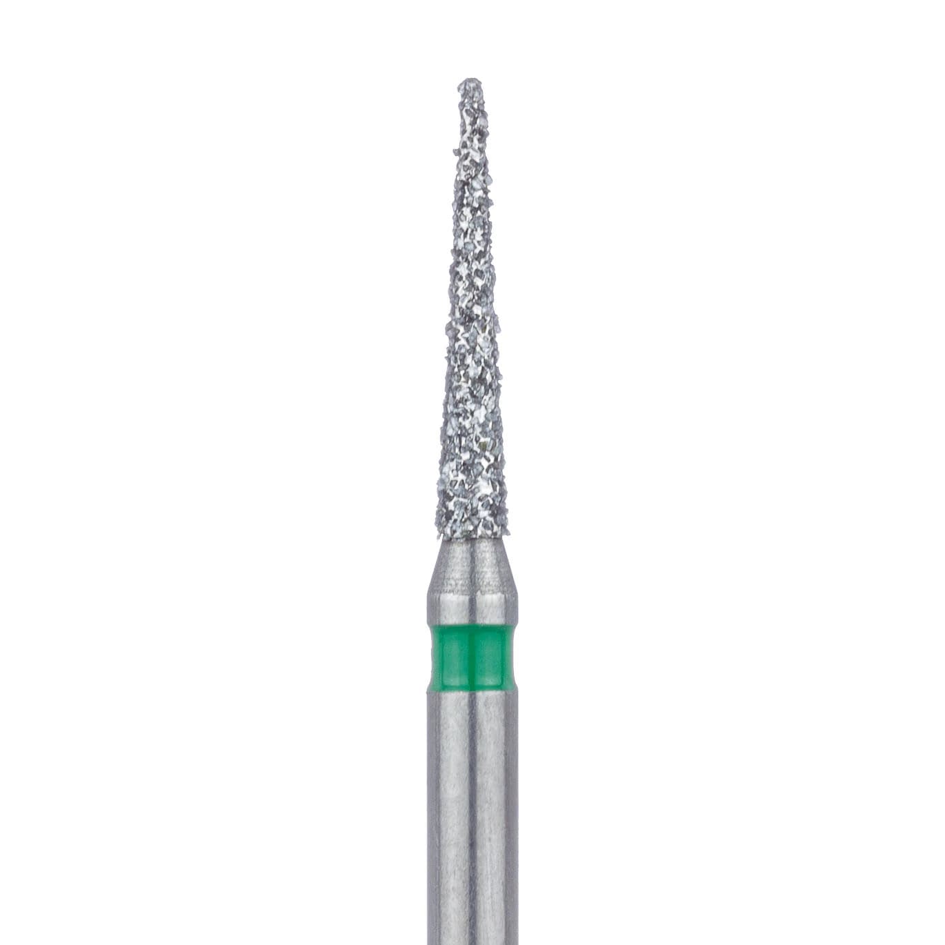 Meisinger Multi-Use Diamond Bur, Friction Grip, Needle, Coarse, Green, 1.4 mm, 5/Pk, 858G-014-FG - Multi-Use Diamond Bur, Friction Grip, Needle, 858G, 1.4 mm, Coarse, Green, 5/Pk, 858G-014-FG - Image 1