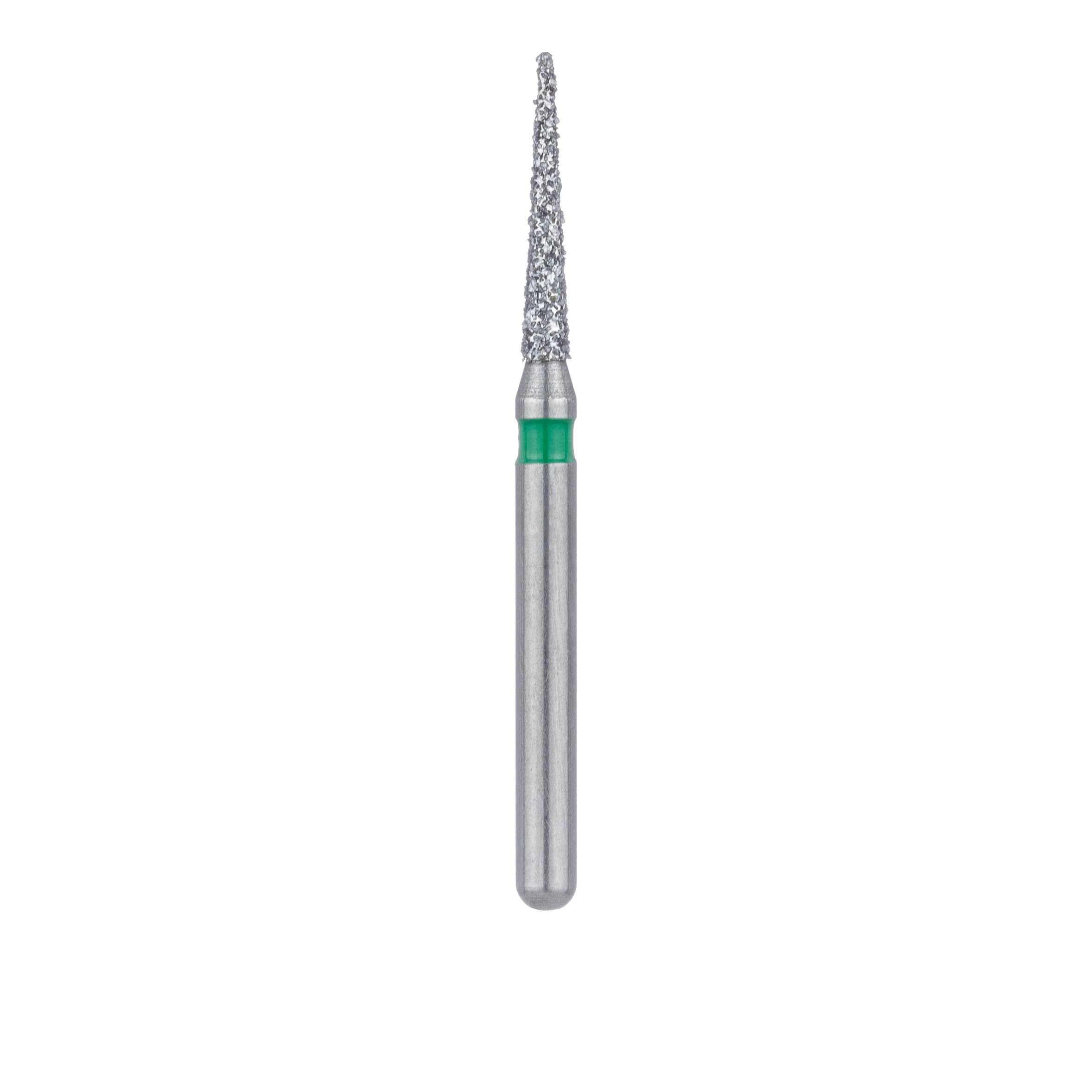 Meisinger Multi-Use Diamond Bur, Friction Grip, Needle, Coarse, Green, 1.4 mm, 5/Pk, 858G-014-FG thumbnail 2