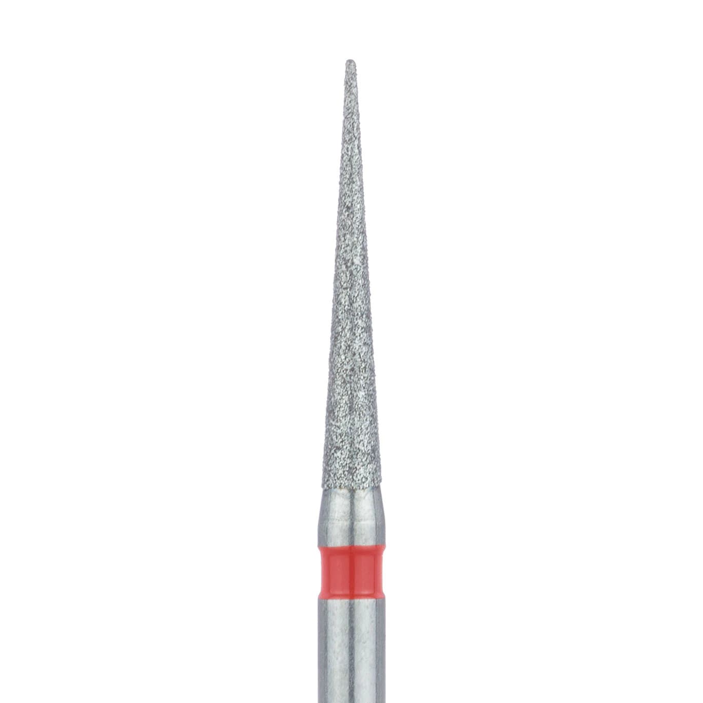 Meisinger 859F-014-FG Fine Diamond Bur, Needle Shape, 1.4mm Head, FG, 5/Pack - Meisinger Diamond 1.4mm Fine Needle FG 5Pk - Image 1