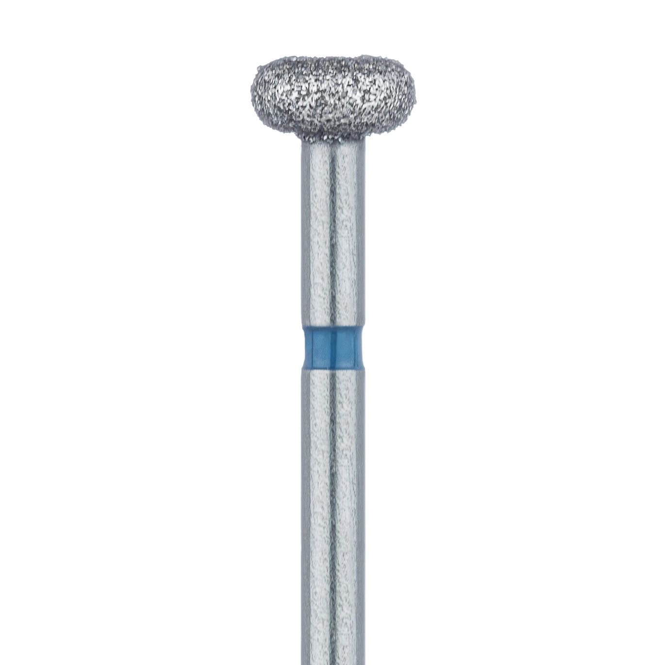 Meisinger 909-040-FG Medium Diamond Bur, Wheel/Donut Shape, 4.0 mm Head, Friction Grip, Blue Ring, 5/Pack - Meisinger Diamond 4.0mm Donut Diamond FG 5Pk - Image 1