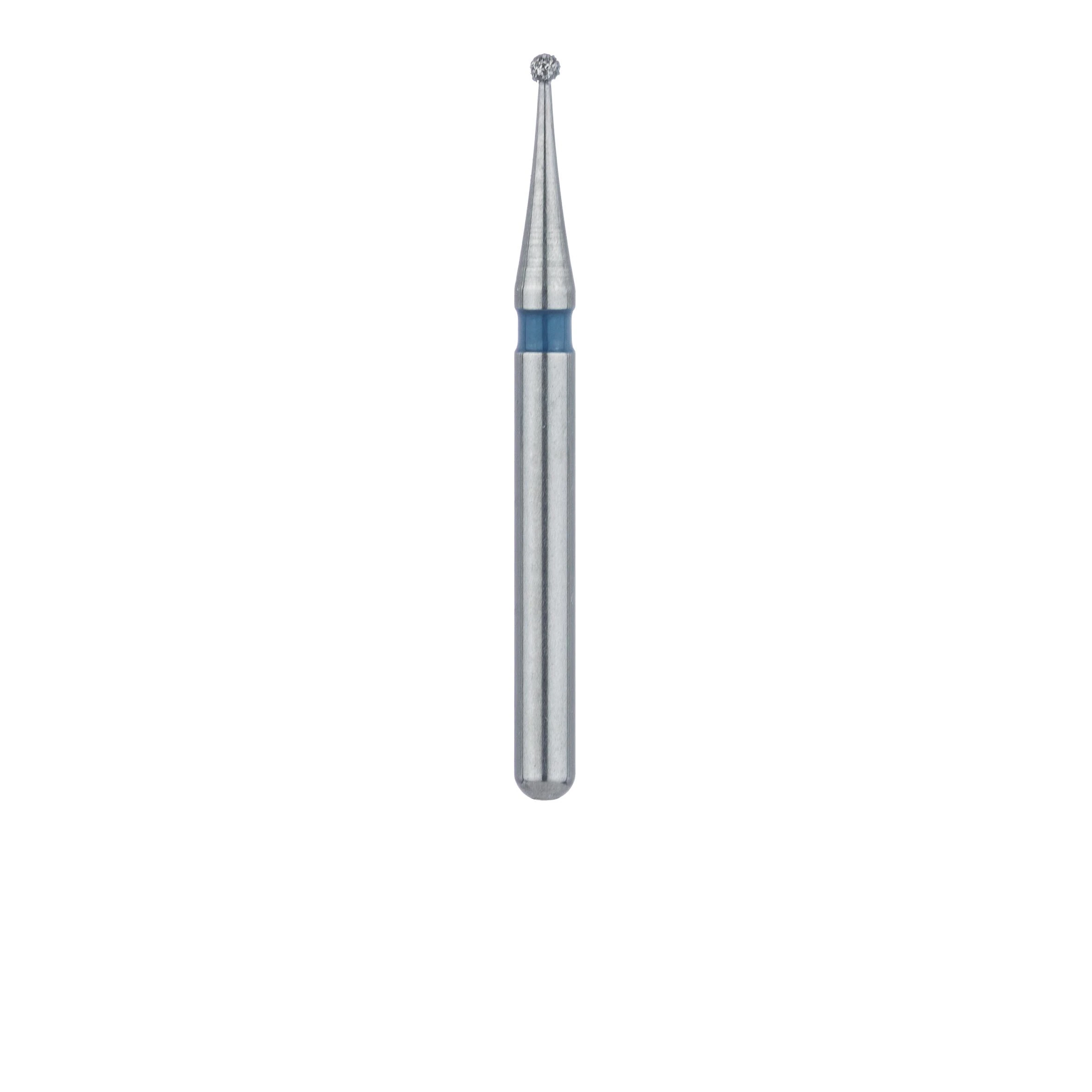 Meisinger FG Diamond Bur, Round, Medium Grit, Blue Ring, 0.7 mm Head, 801-007-FG, 5/Pkg thumbnail 2