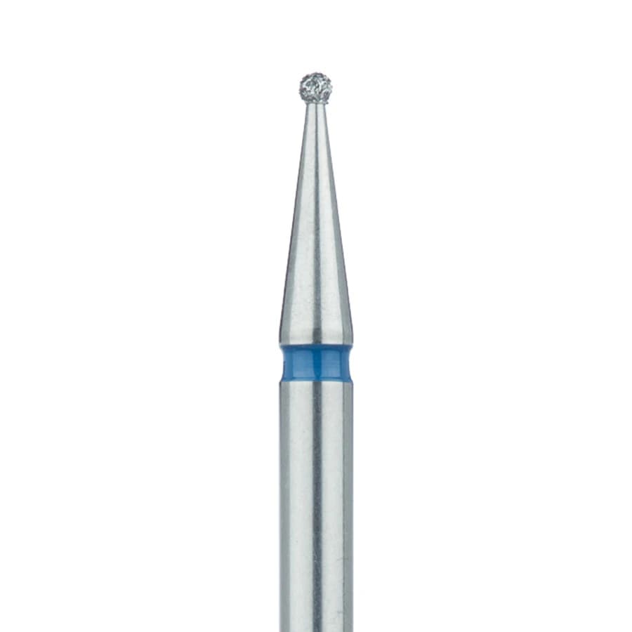 Meisinger Diamond Bur #801-012-HP, Round, Medium Grit, 1.2 mm Diameter, Handpiece (HP), 5/Pack - Diamond Instruments – HP, Medium, Round - Size #801-012-HP, 1.2 mm Diameter - Image 1