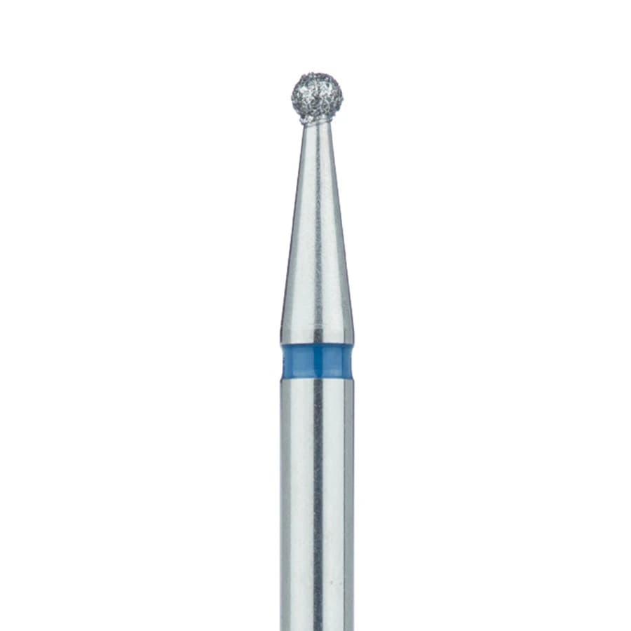 Meisinger 801-016-HP Diamond Bur, Round, Medium Grit, 1.6 mm, HP Shank, 5/Pack - Diamond Instruments – HP, Medium, Round - Size #801-016-HP, 1.6 mm Diameter - Image 1