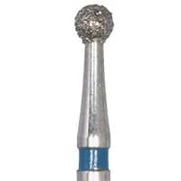 Meisinger 801-018 Medium Diamond Bur, Round, RA (Right Angle), 1.8mm, Blue Ring, 5/Pack - #801-018 Medium Diamond Bur Round RA Pack of 5 - Image 1