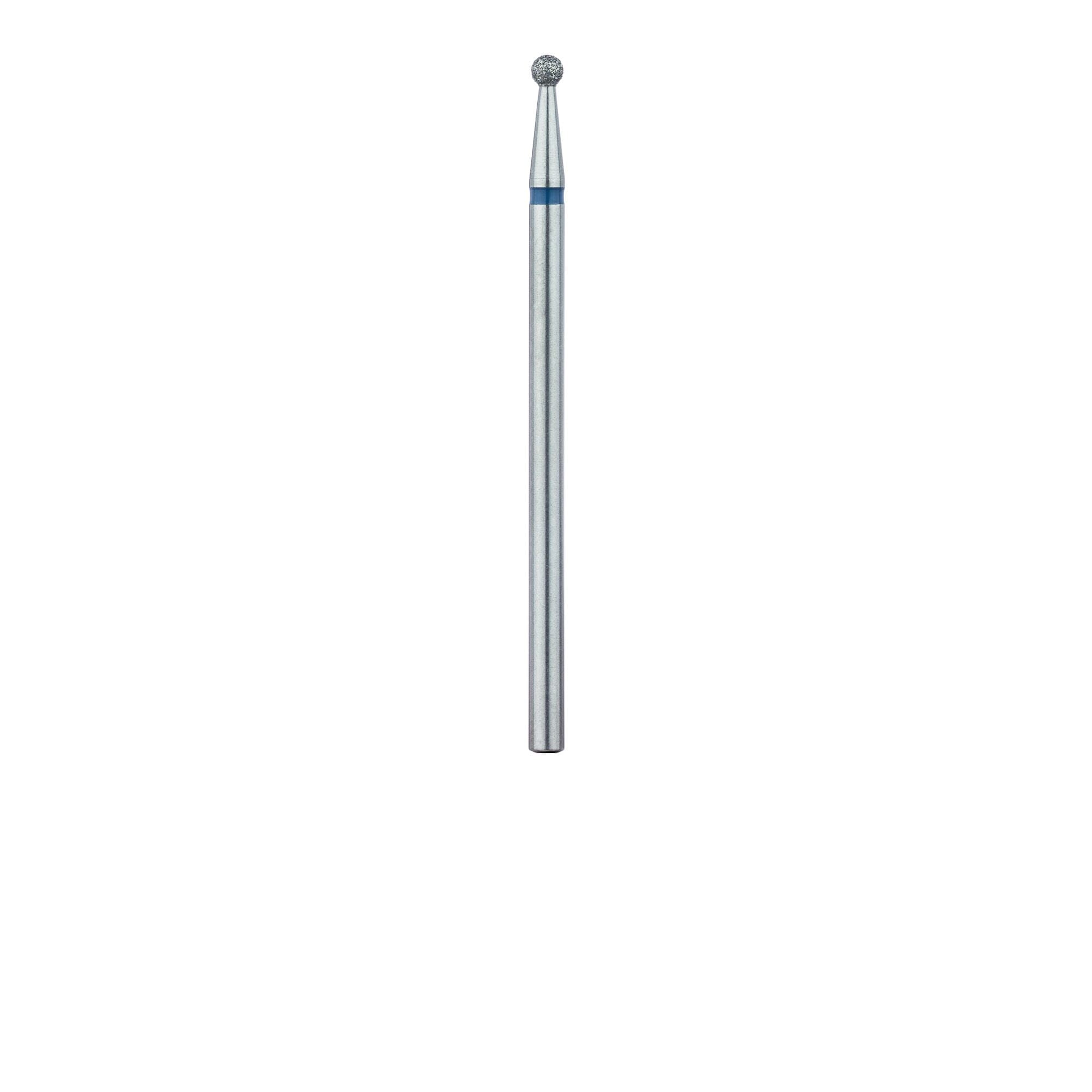 Meisinger Diamond Bur, Round, Medium Grit (Blue), HP Shank, 2.1 mm, 801-021, Pack of 5 thumbnail 2