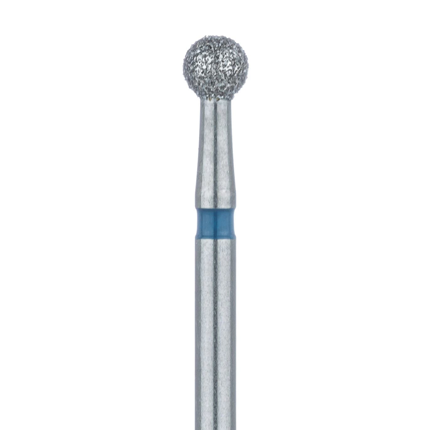 Meisinger Diamond Bur, FG, Round, Medium Grit (Blue), 2.5mm, 801-025, Pack of 5 - Meisinger Diamond, FG, Medium, Blue, Round, 801-025, Pkg/5 - Image 1