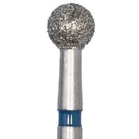 Meisinger 801-027 Medium Diamond Bur, Round, RA (Right Angle), 2.7 mm, Blue, Multi-Use, 5/Pack - #801-027 Medium Diamond Bur Round RA Pack of 5 - Image 1