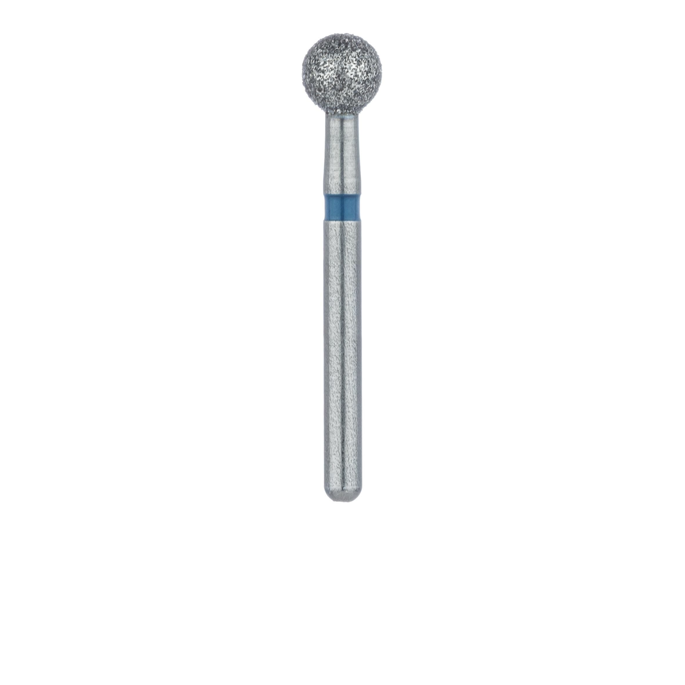 Meisinger 801-033-FG Multi-Use Diamond Bur, Round, 3.3 mm, Medium Grit (Blue), Friction Grip, 2/Pk thumbnail 2