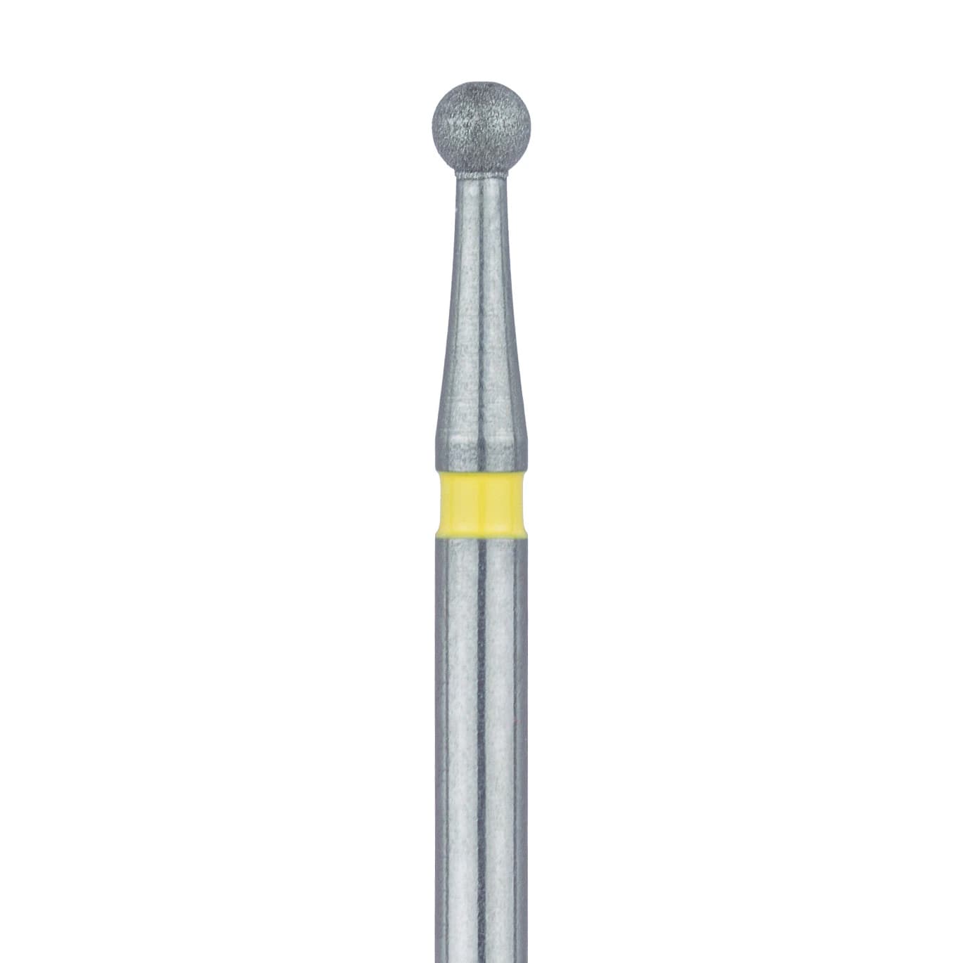 Meisinger 801C-021-FG Round Diamond Bur, Extra Fine (X-Fine), 2.1 mm, Friction Grip, 5/Pack - Meisinger Diamonds 801C-021-FG X-Fine 5/Pk - Image 1