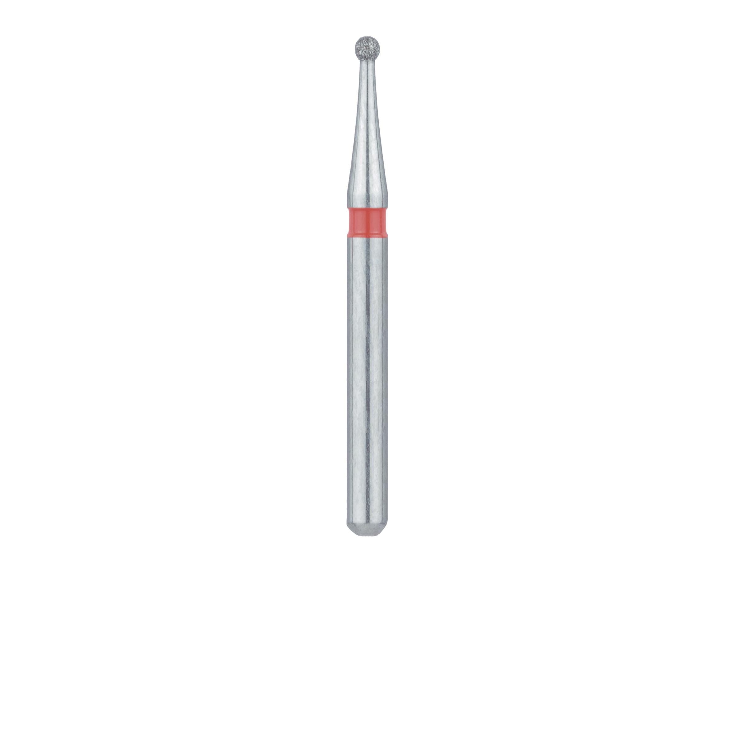 Meisinger 801F-010-FG Fine Grit Round Diamond Bur, Friction Grip, 1.0 mm Head Diameter, 5/Pkg thumbnail 2