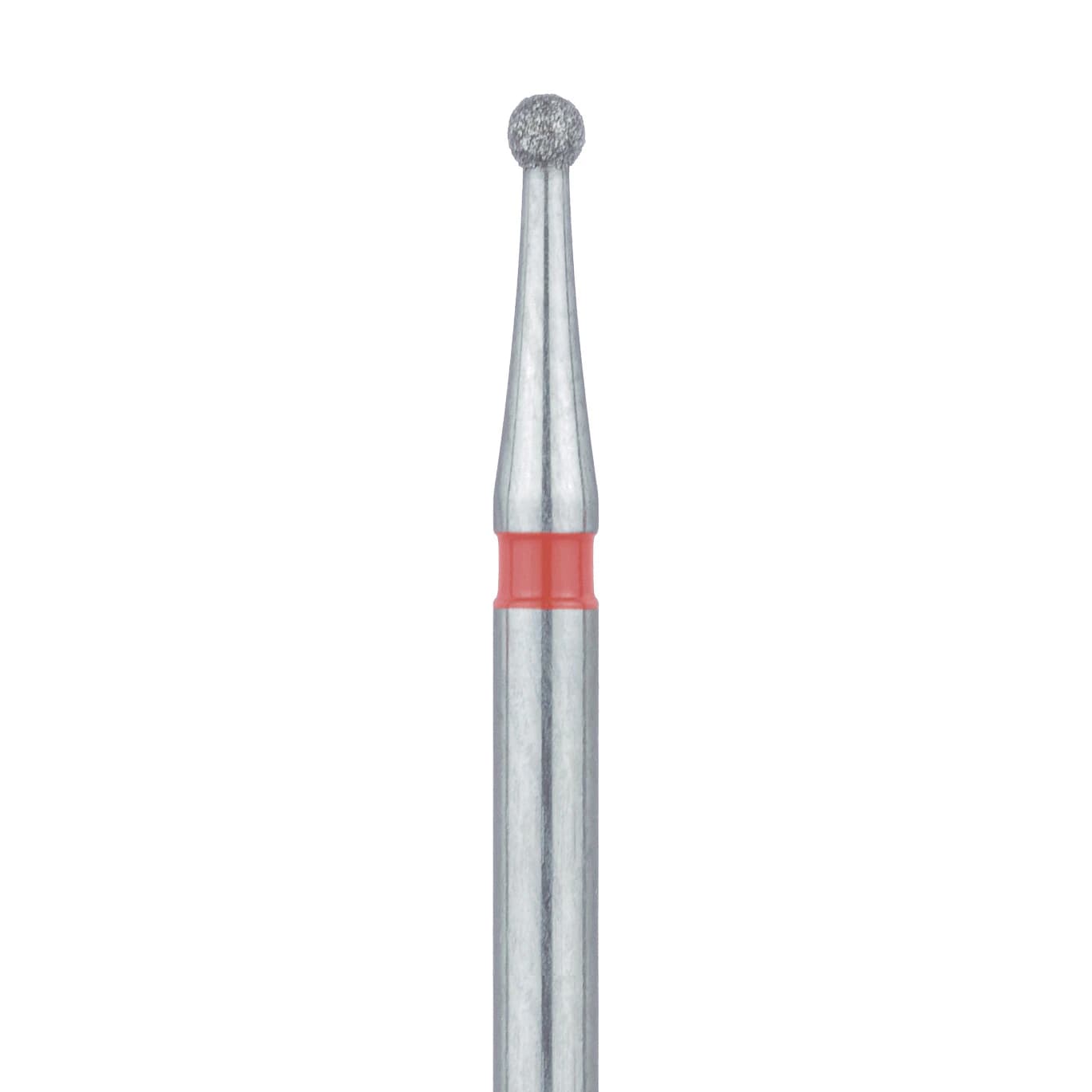 Meisinger Multi-Use Diamond Bur, FG, Round, #801F, 1.2 mm, Fine (Red), 5/Pk, 801F-012-FG - Meisinger Multi-Use Diamond Burs, FG, Round, # 801F, 1.2 mm, Fine, Red, 5/Pk, 801F-012-FG - Image 1