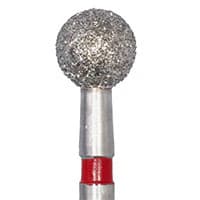 Meisinger 801F-033-RA Fine Diamond Bur, Round 3.3mm, Right Angle, 5/Pack - Meisinger RA Diamonds - 801-033 - Fine - Image 1