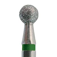 Meisinger 801G-033-HP Diamond Bur, Round, Coarse Grit, 3.3 mm Diameter, HP Shank, 5/Pack - Diamond Instruments – HP, Coarse - Size #801G-033-HP, 3.3 mm Diameter - Image 1