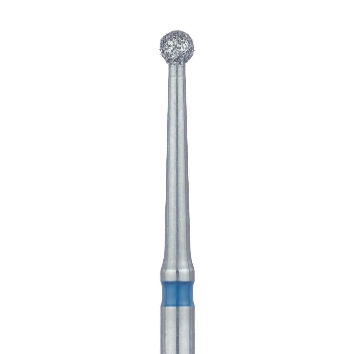 Meisinger 801L-016-FG Diamond Bur, Round, Medium Grit, 1.6 mm, Friction Grip, Long, 5/Pk - Meisinger Diamonds 801L-016-FG Medium 5/Pk - Image 1