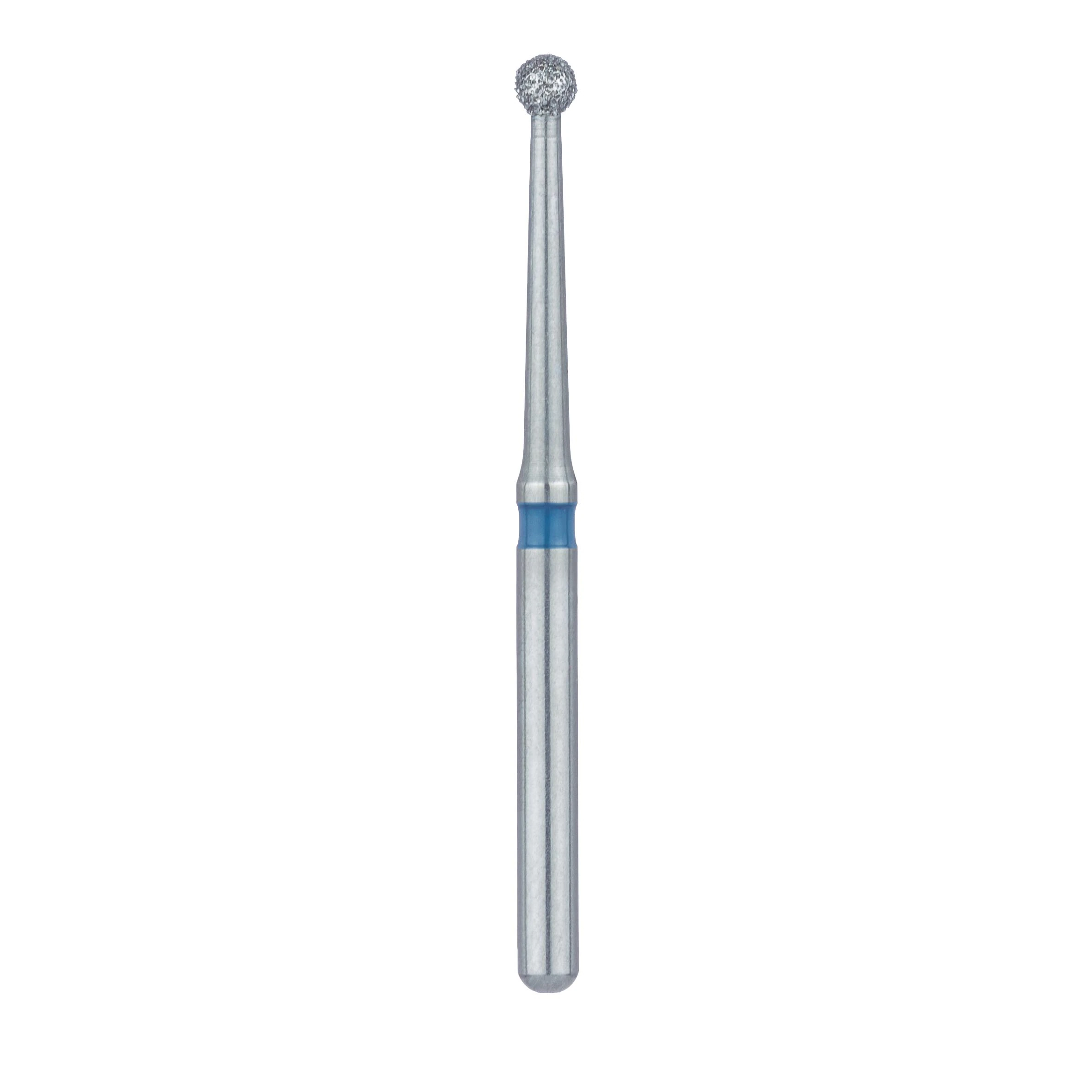 Meisinger 801L-016-FG Diamond Bur, Round, Medium Grit, 1.6 mm, Friction Grip, Long, 5/Pk thumbnail 2