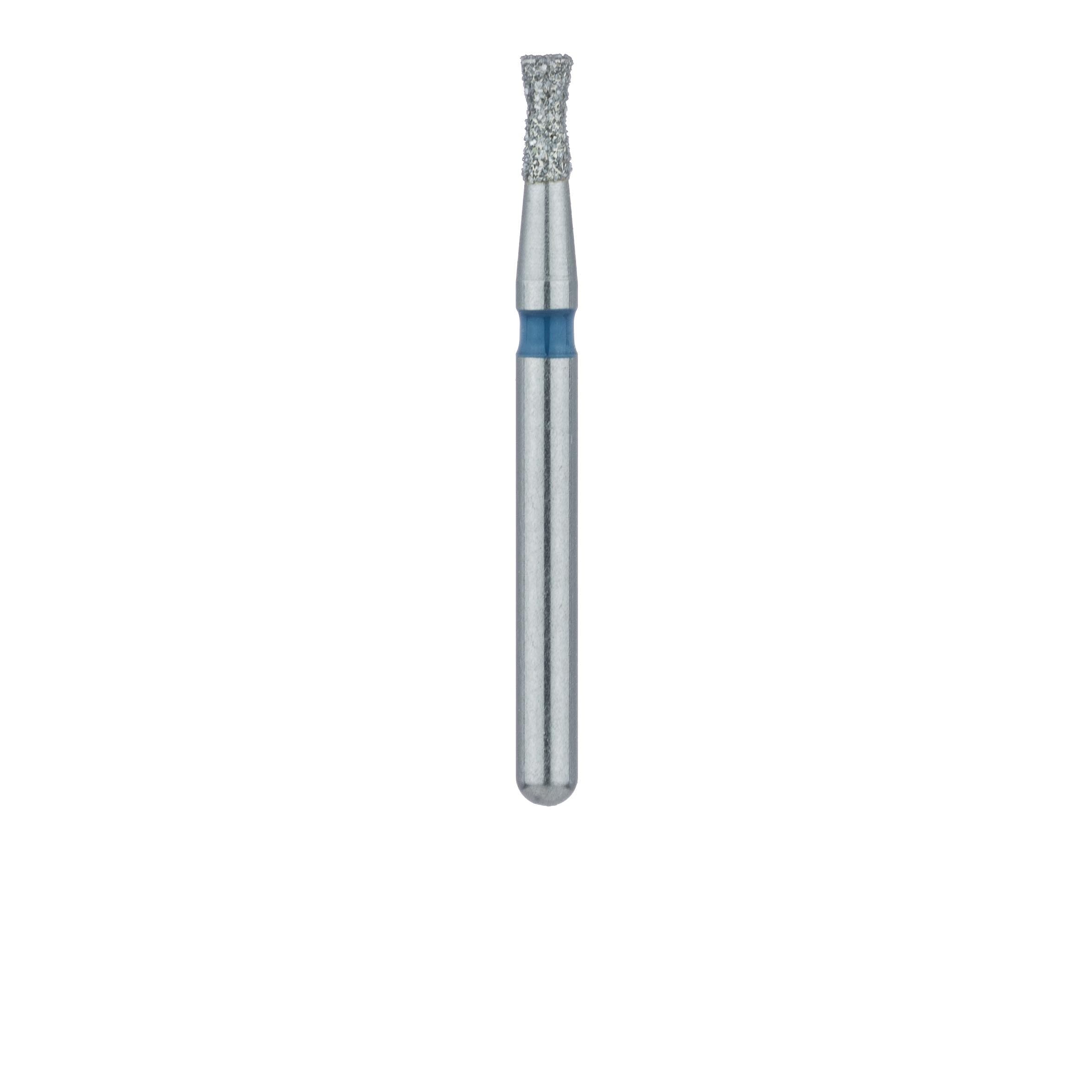 Meisinger Diamond Bur, FG, Medium Grit, Blue Ring, Hourglass/Double Inverted Cone, 806-014, 1.4 mm Head Diameter, 3.0 mm Head Length, 5/Pack thumbnail 2