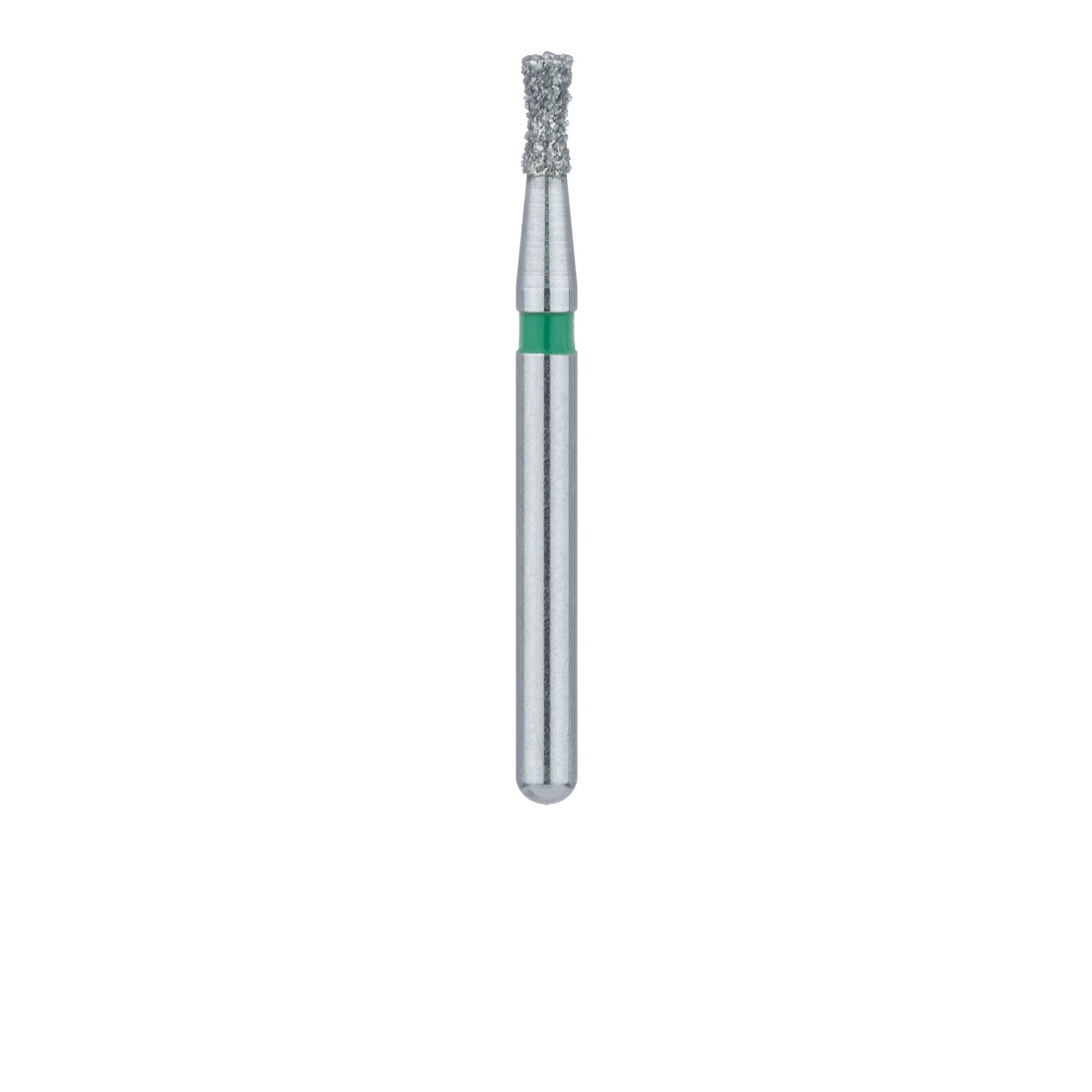 Meisinger Diamond Bur FG 806G-014, Coarse (Green), Hourglass/Double Inverted Cone, 1.4 mm Head Diameter, 3.0 mm Head Length, 5/Pk thumbnail 2