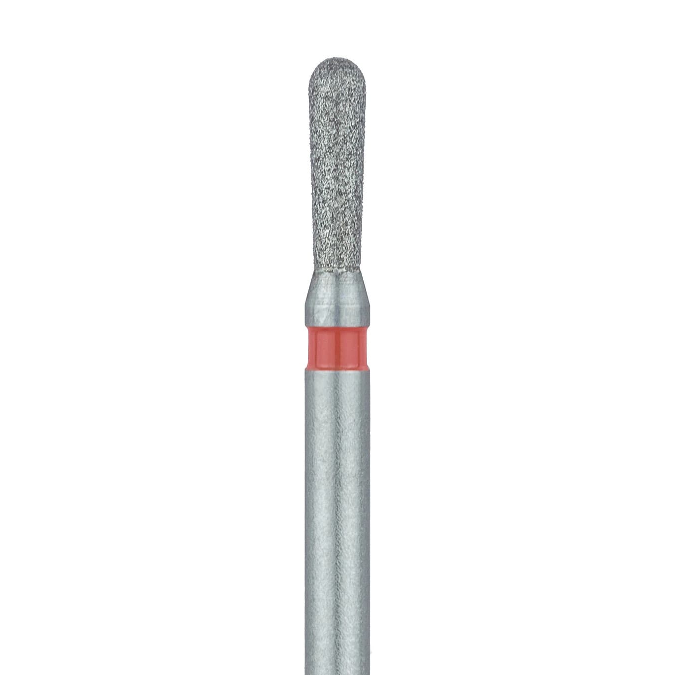 Meisinger 808RF-014-FG Fine Diamond Bur, Round End Pear, Friction Grip, 1.4 mm Head Diameter, 5.0 mm Head Length, 5/Pkg - Diamond Instruments – FG, Pear, 5/Pkg - Fine, Red, Round, 808RF-014-FG, 1.4 mm Head Diameter, 5.0 mm Head Length, 5/Pkg - Image 1