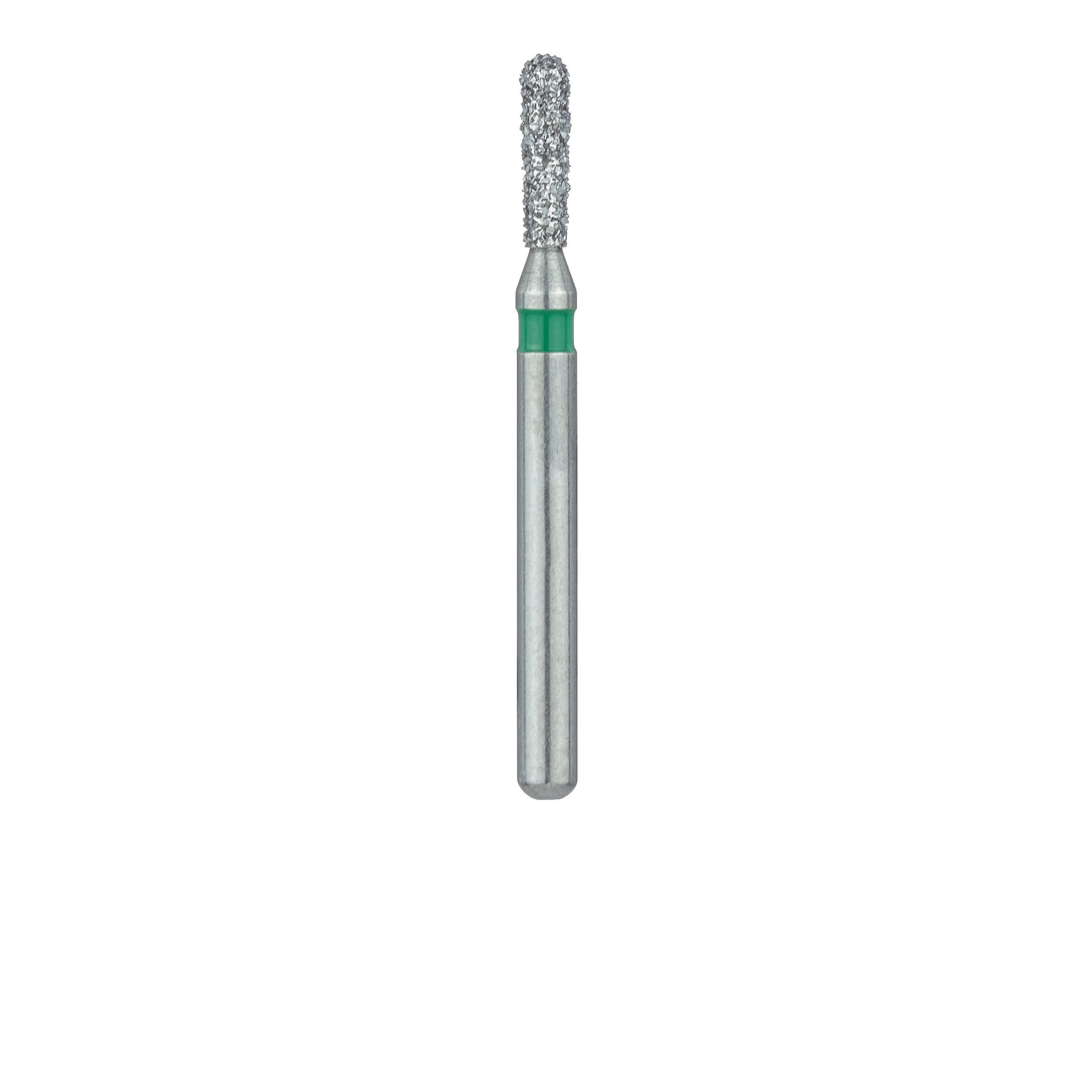 Meisinger 808RG-014-FG Coarse Diamond Bur, Round End Pear, Friction Grip, 1.4 mm Head Diameter, 5.0 mm Head Length, Green Ring, 5/Pkg thumbnail 2