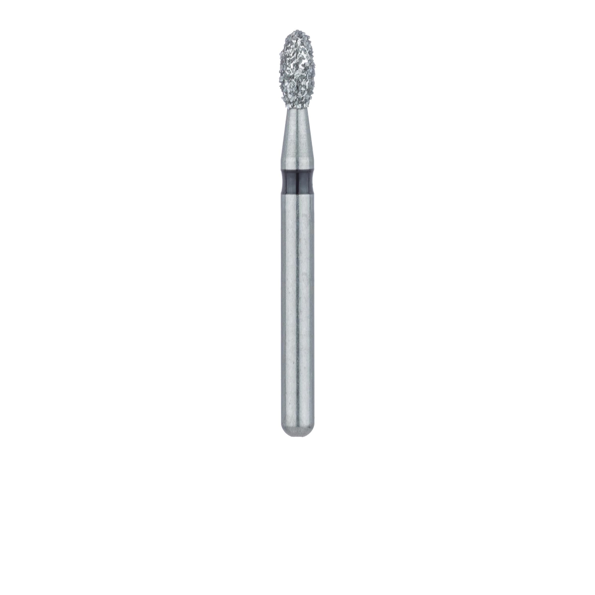 Meisinger Multi-Use Diamond Bur, Friction Grip, Football, 833H, 1.8 mm, Super Coarse, Black, 5/Pk, 833H-018-FG thumbnail 2