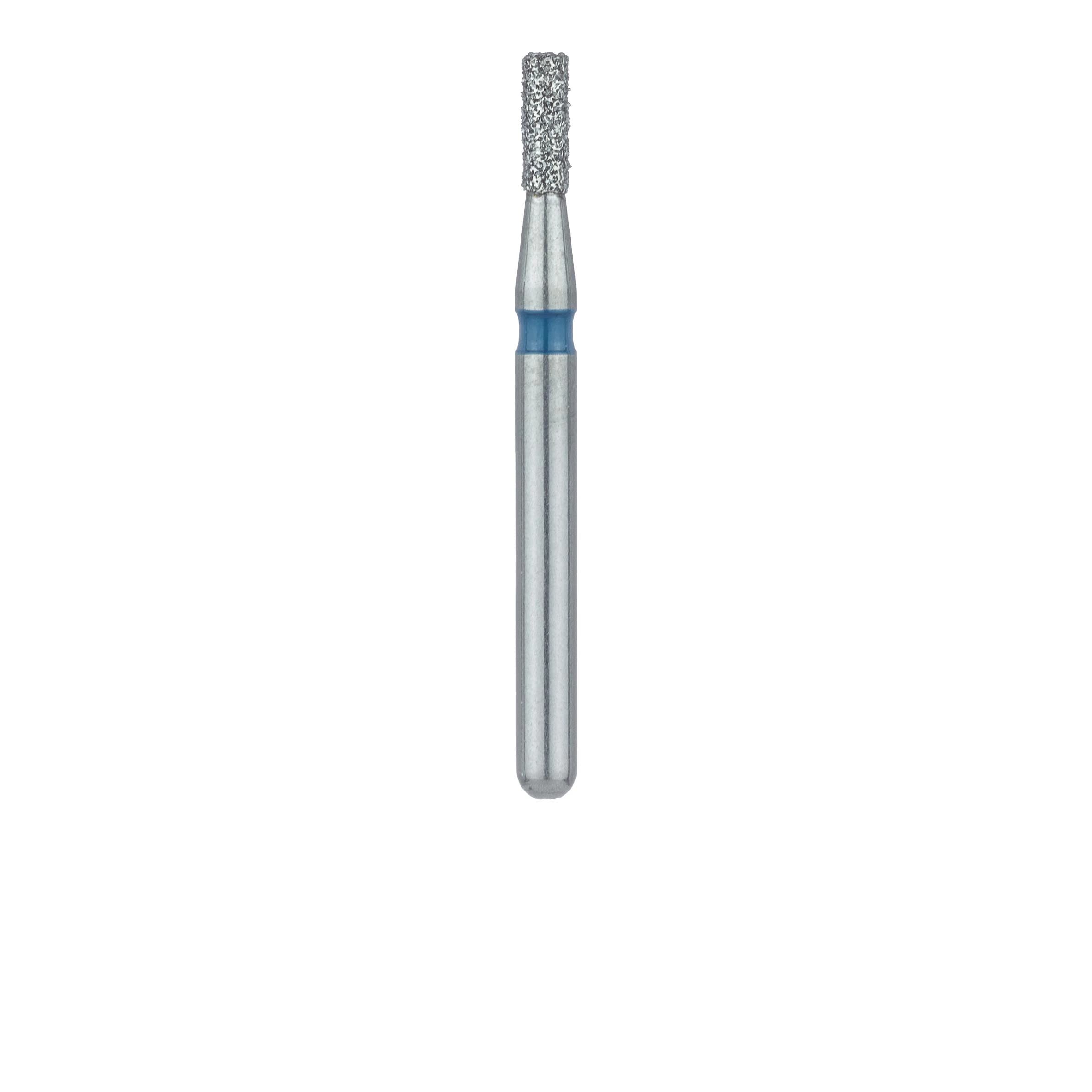 Meisinger 835-012-FG Diamond Bur, FG, Medium Grit, Blue Ring, Cylinder, Flat End, 1.2 mm Head Diameter, 3.5 mm Head Length, 5/Pk thumbnail 2