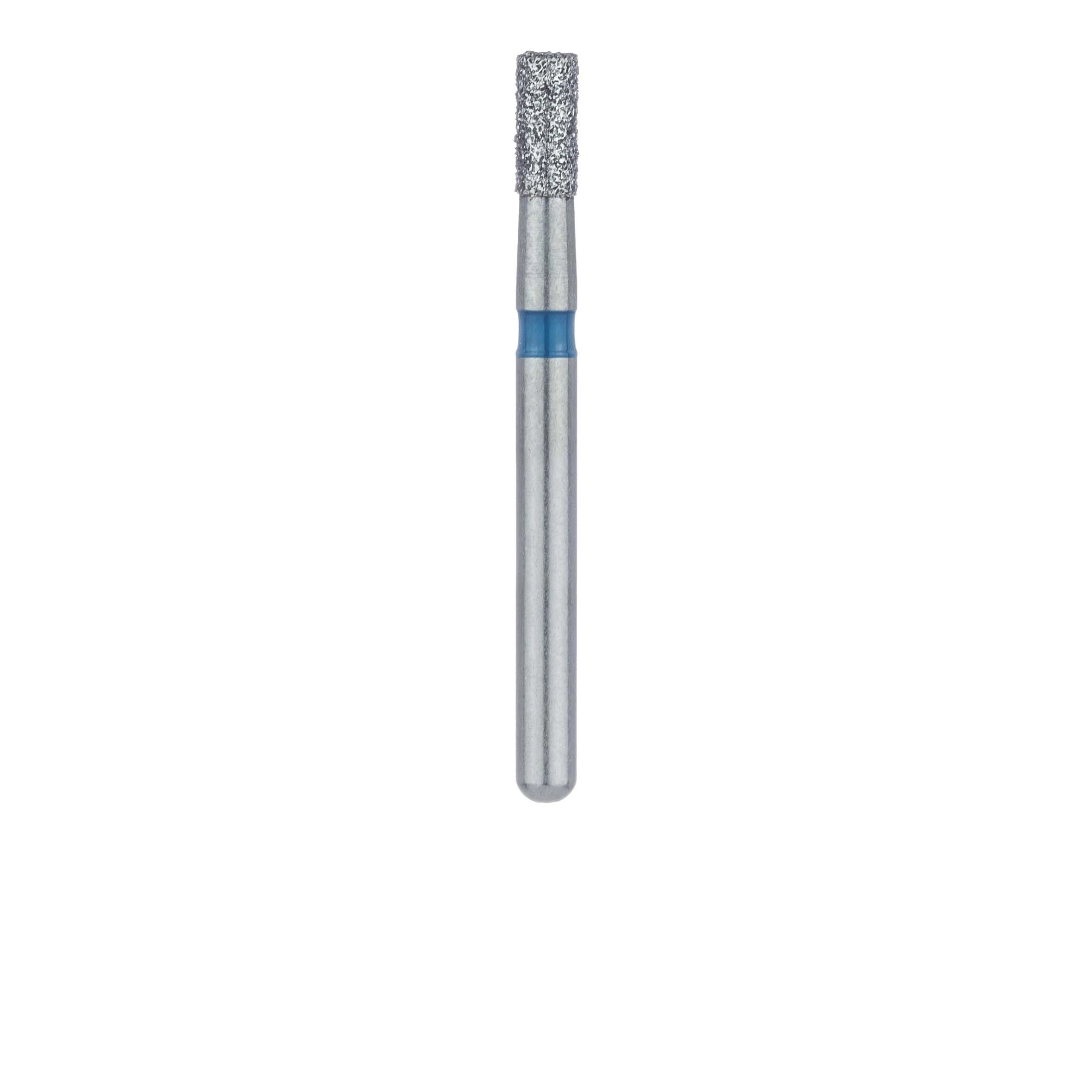 Meisinger 835-016-FG Medium Diamond Bur, Cylinder, Flat End, Friction Grip, 1.6 mm Head Diameter, 3.5 mm Head Length, Blue Ring, 5/Pk thumbnail 2