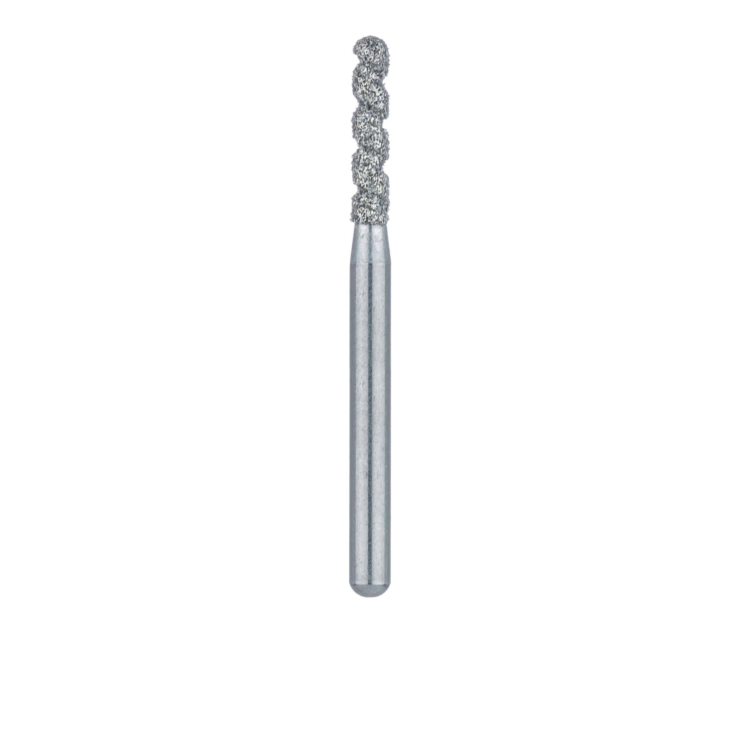 Meisinger 837D-014-FG Diamond Bur, Cylinder, Medium Grit, 1.4 mm Diameter, Friction Grip, 5/Pack thumbnail 2