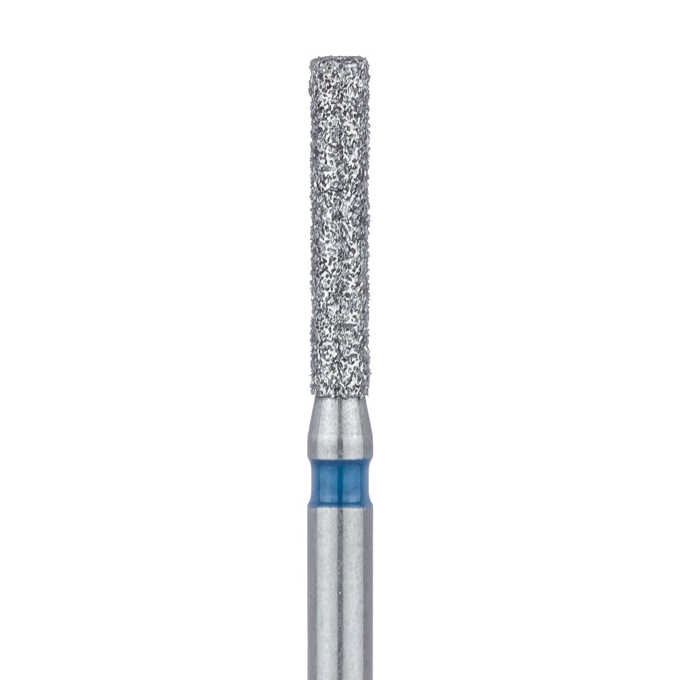Meisinger Multi-Use Diamond Bur, FG, Long Cylinder, Flat End, #837L, 1.4 mm, Medium Grit, Blue Ring, 5/Pk, 837L-014-FG - Meisinger Multi-Use Diamond Burs, FG, Long Cylinder, # 837L, 1.4 mm, Medium, Blue, 5/Pk, 837L-014-FG - Image 1