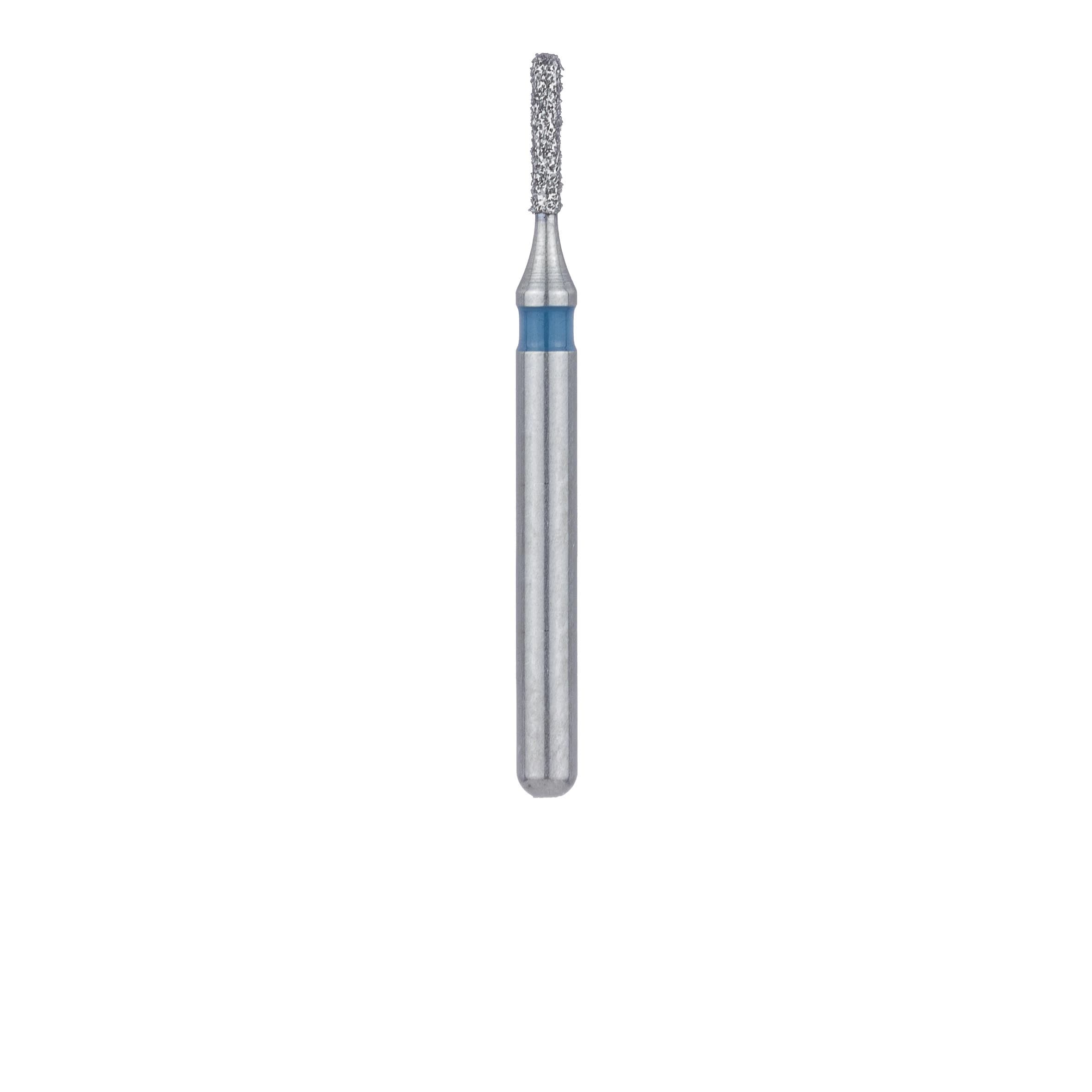 Meisinger 838-008-FG Medium Diamond Bur, Round End Cylinder, Friction Grip, 0.8 mm Head Diameter, 4.0 mm Head Length, Blue Ring, 5/Pack thumbnail 2