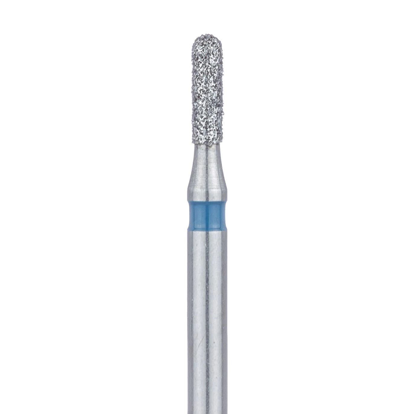 Meisinger Multi-Use Diamond Bur, FG, Round End Cylinder, #838, 1.2 mm, Medium Grit, Blue Ring, 5/Pk, 838-012-FG - Meisinger Multi-Use Diamond Burs, FG, Round End Cylinder, # 838, 1.2 mm, Medium, Blue, 5/Pk, 838-012-FG - Image 1