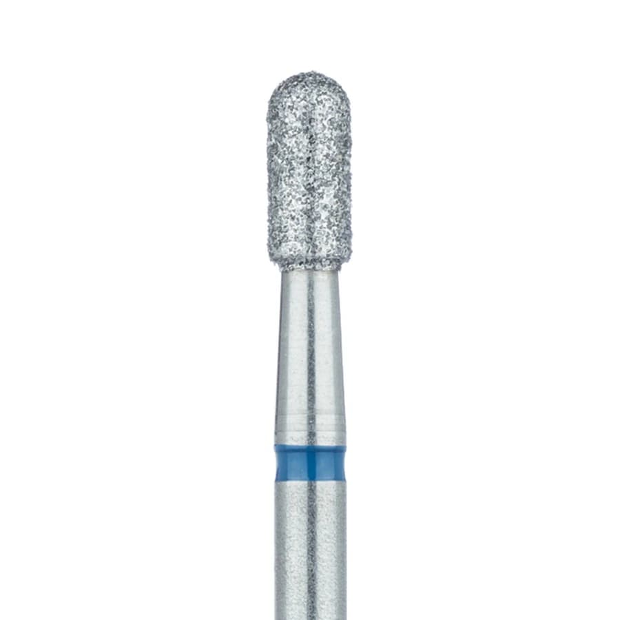 Meisinger Multi-Use Diamond Bur, HP, Long Round End Cylinder, #838L, 2.7 mm, Medium Grit, Blue Ring, 5/Pk, 838L-027-HP - Meisinger Multi-Use Diamond Burs, HP, Long Round End Cylinder, # 838L, 2.7 mm, Medium, Blue, 5/Pk, 838L-027-HP - Image 1