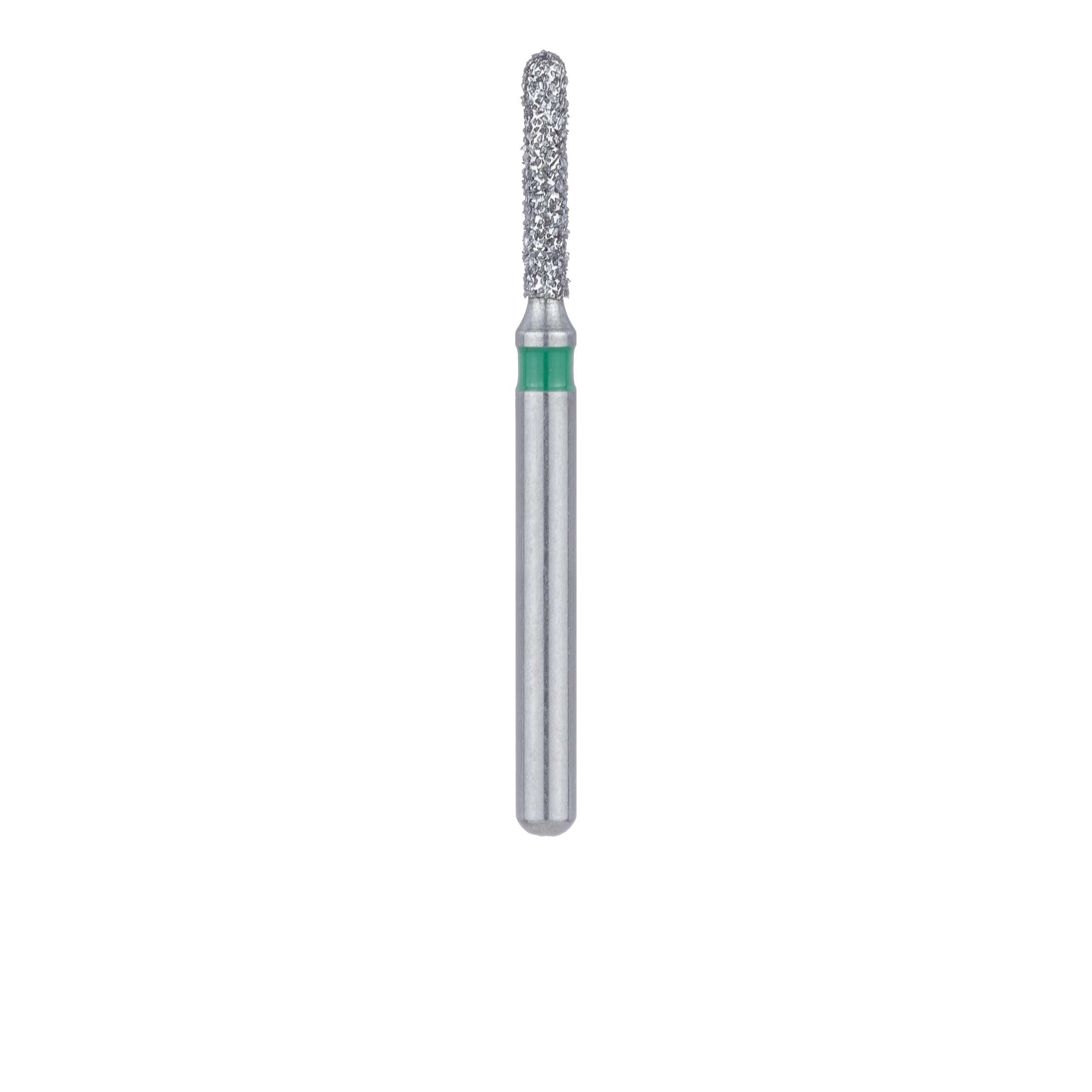 Meisinger 838LG-012-FG Diamond Bur, Round End Cylinder, Coarse (Green), Friction Grip, Long Shank, 1.2 mm Head Diameter, 7.0 mm Head Length, 5/Pk thumbnail 2