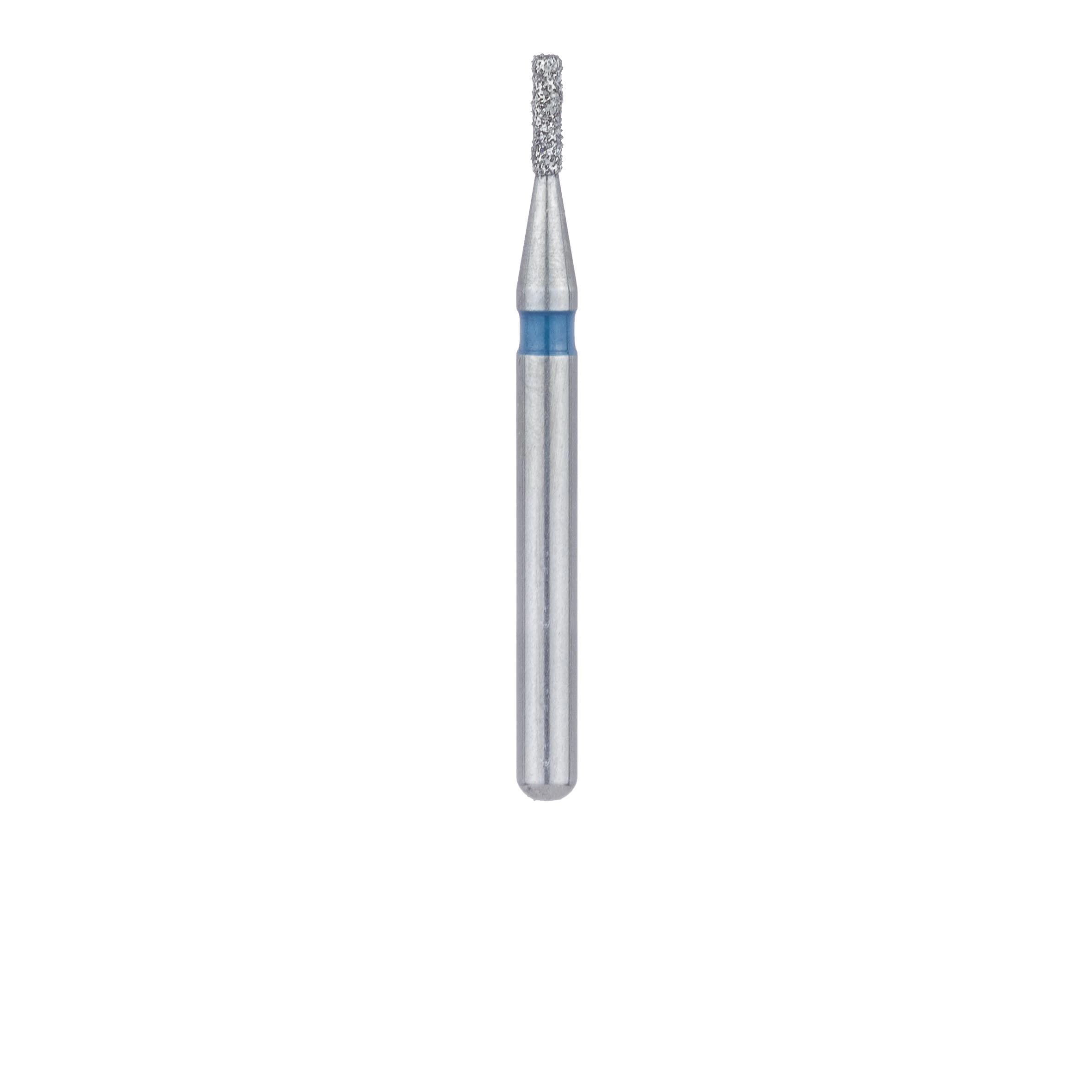 Meisinger 840-008-FG Medium Diamond Bur, Round Edge Cylinder, Friction Grip, 0.8 mm Head Diameter, 3.0 mm Head Length, Blue Ring, 5/Pack thumbnail 2