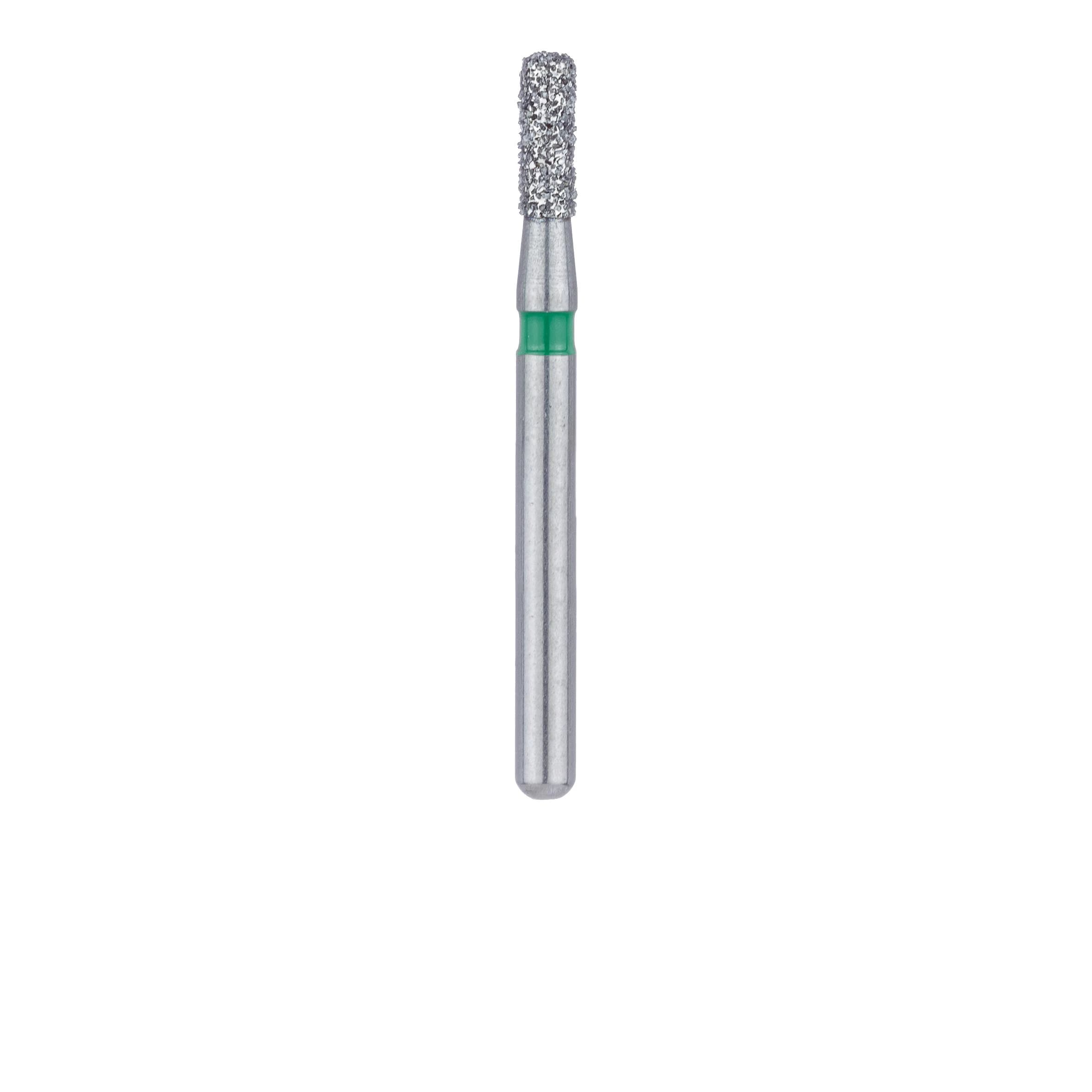 Meisinger 840G-016-FG Coarse Diamond Bur, Round Edge Cylinder, Friction Grip, 1.6 mm, Green, 5/Pk thumbnail 2