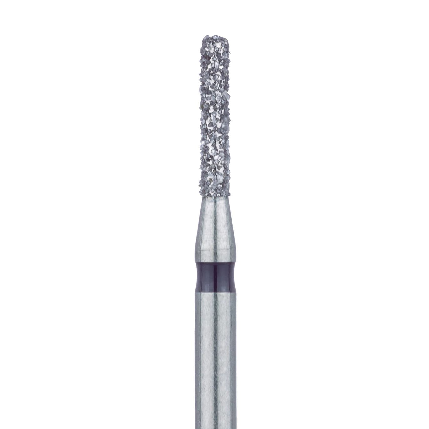 Meisinger 841H-012-FG Diamond Bur, Super Coarse (Black), Round Edge Cylinder, FG, 1.2 mm Head Diameter, 6.0 mm Head Length, 5/Pkg - Diamond Instruments – FG, Super Coarse, Black, Cylinder, Round End, 5/Pkg - 841H-012-FG, 1.2 mm Head Diameter, 6.0 mm Head Length - Image 1