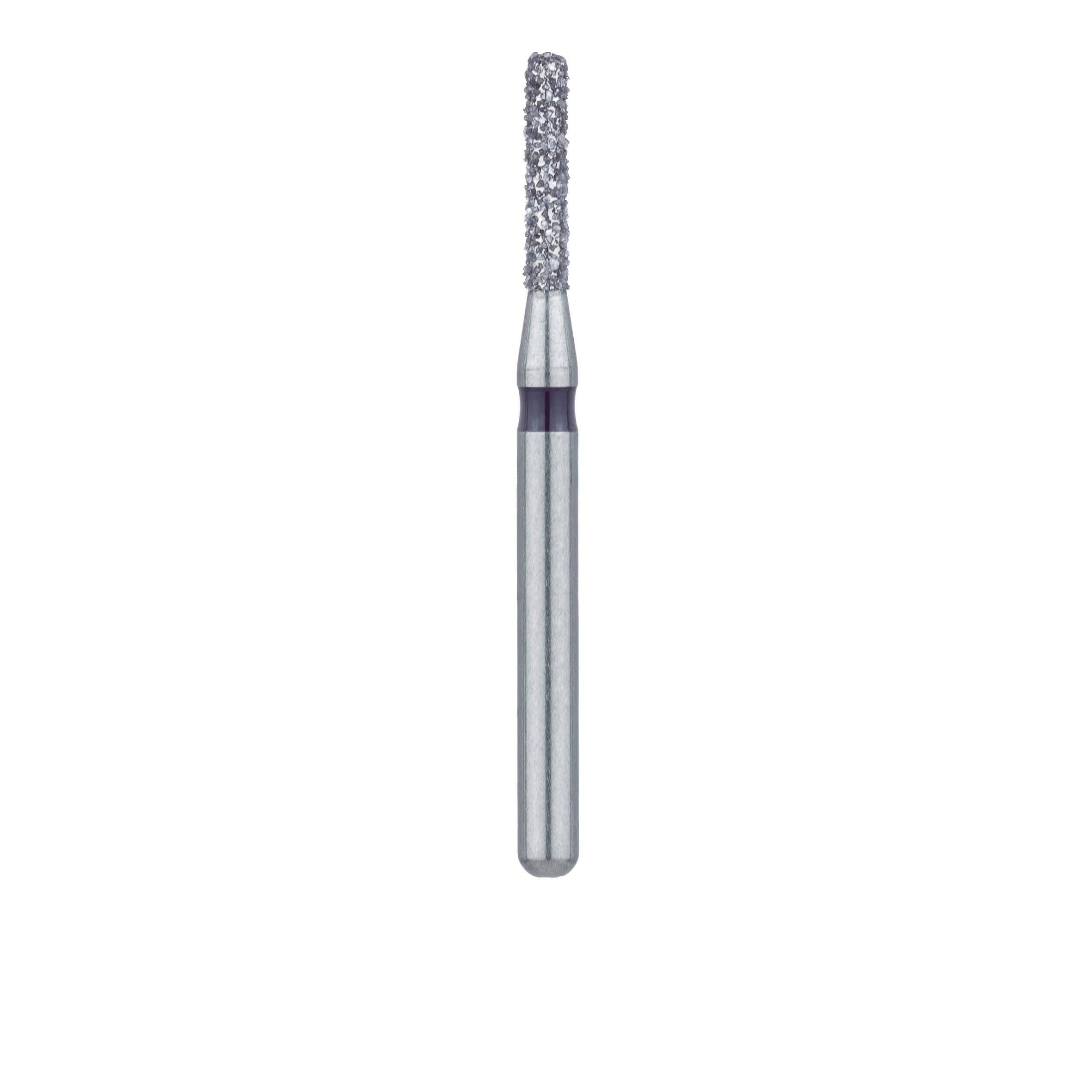 Meisinger 841H-012-FG Diamond Bur, Super Coarse (Black), Round Edge Cylinder, FG, 1.2 mm Head Diameter, 6.0 mm Head Length, 5/Pkg thumbnail 2
