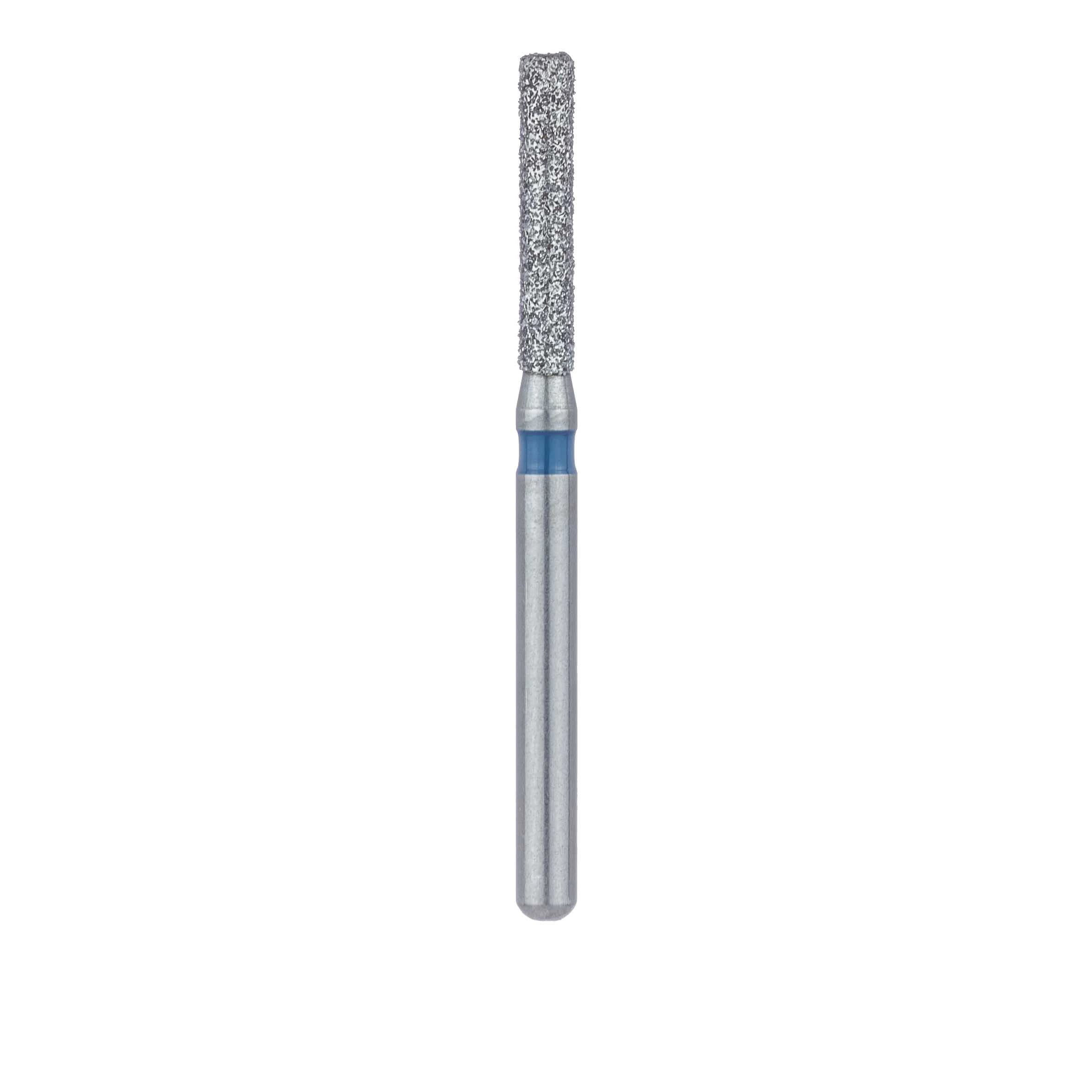 Meisinger 842-014-FG Multi-Use Diamond Bur, Round Edge Extra Long Cylinder, Medium Grit (Blue), 1.4 mm Diameter, 8 mm Working Length, Friction Grip, 5/Pack thumbnail 2