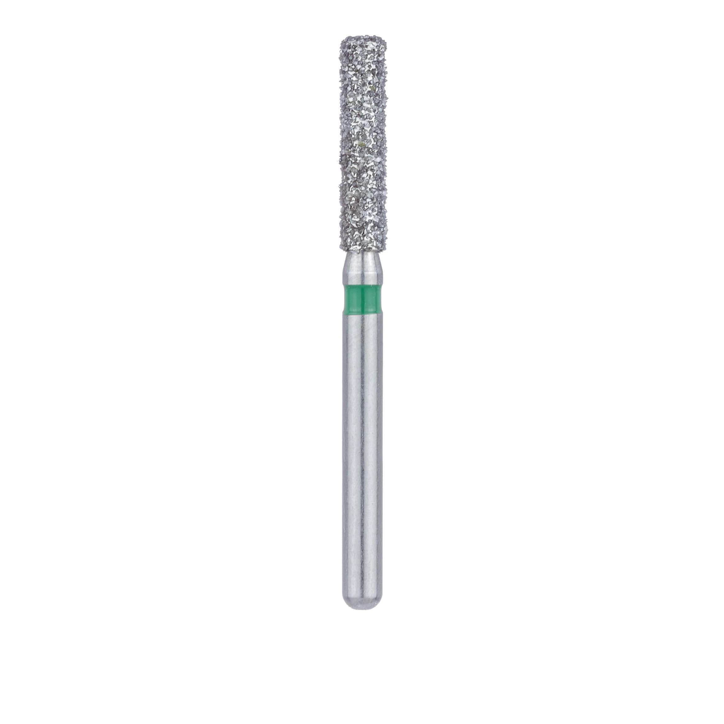 Meisinger 842G-018-FG Diamond Bur, Coarse, Round Edge Cylinder, Friction Grip, 1.8 mm Diameter, 8.0 mm Length, 5/Pk thumbnail 2