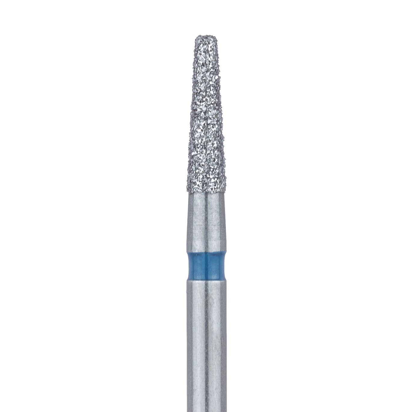 Meisinger 846-014-FG Multi-Use Diamond Bur, Flat End Tapered, Medium Grit (Blue Ring), 1.4 mm Head Diameter, 6.0 mm Working Length, Friction Grip, 5/Pack - Meisinger Diamonds 846-014-FG Medium 5/Pk - Image 1