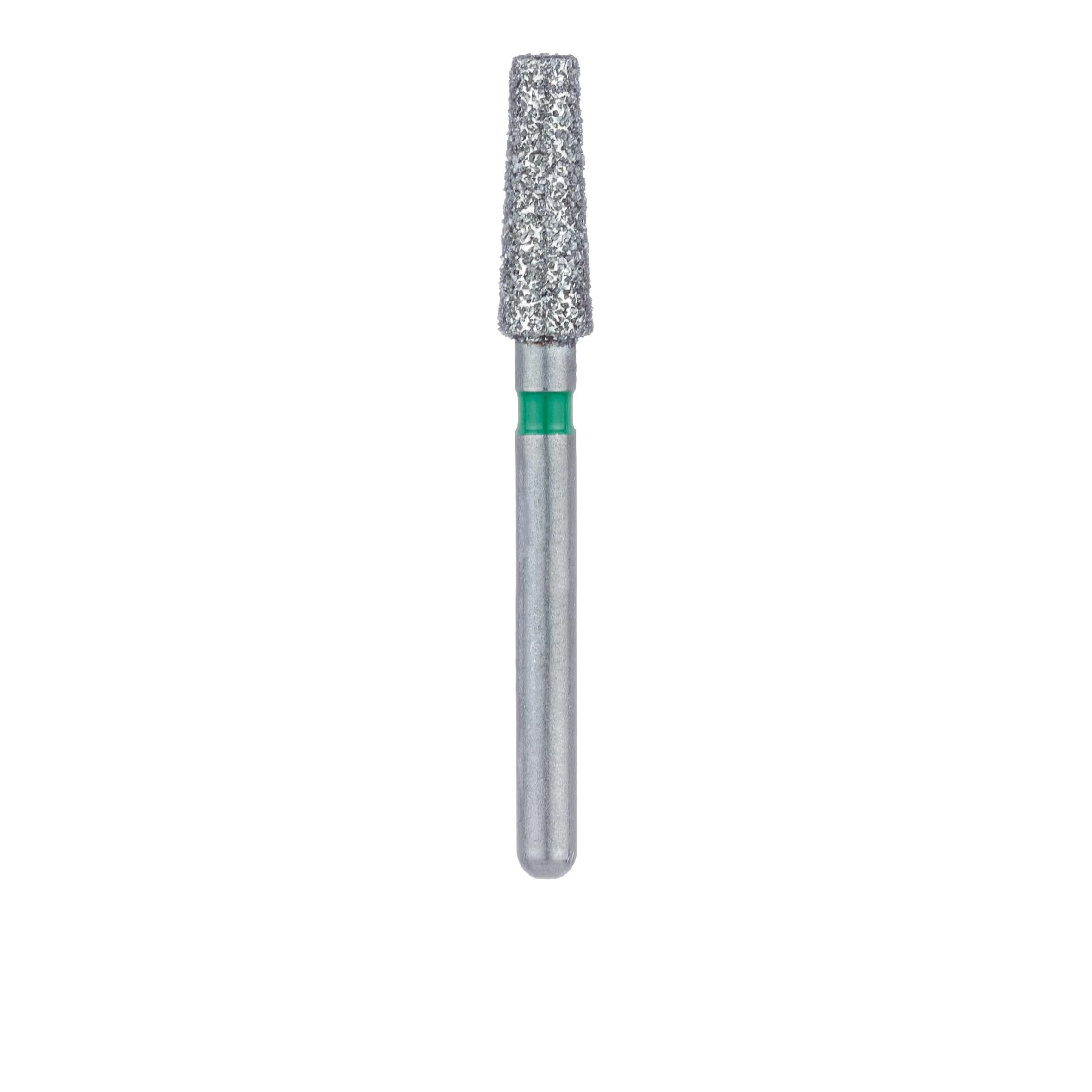 Meisinger Multi-Use Diamond Bur, FG, Tapered Flat End, #846G, 2.5 mm, Coarse, Green, 5/Pk, 846G-025-FG thumbnail 2