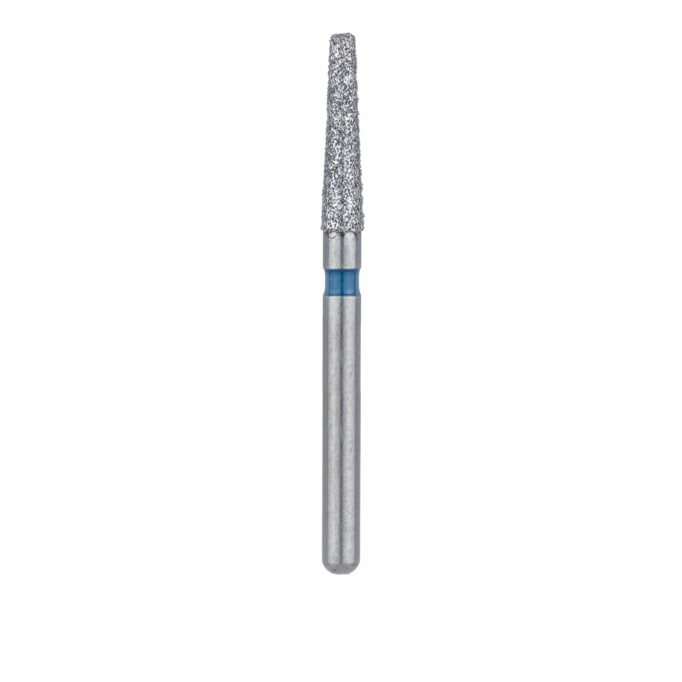 Meisinger Multi-Use Diamond Bur, FG, Long Tapered Round Edge, #847R, 1.8 mm, Medium Grit, Blue Ring, 5/Pk, 847R-018-FG thumbnail 2