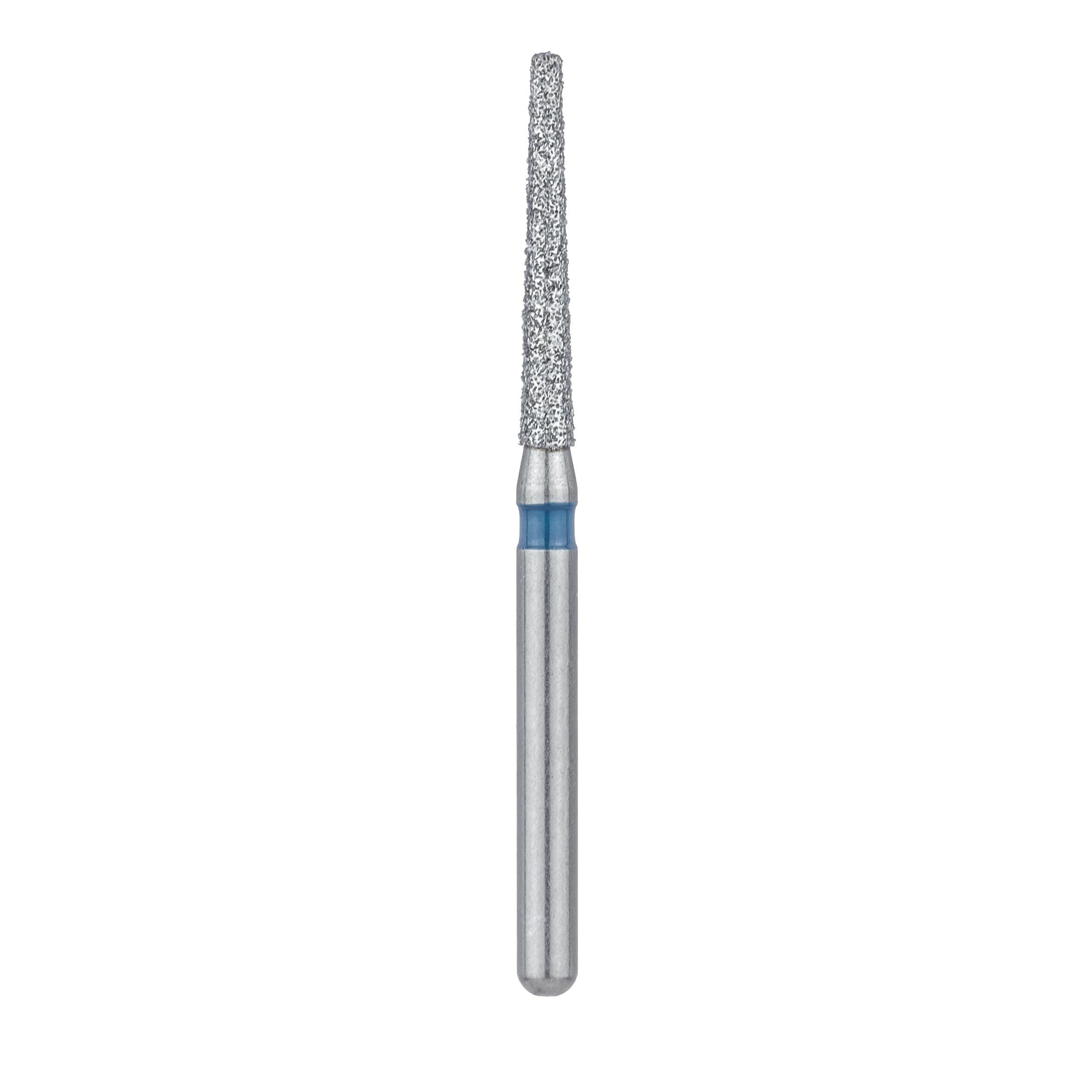 Meisinger 848-014-FG Diamond Bur, Medium Grit, Flat End Taper, 1.4 mm Head Diameter, 10 mm Working Length, Friction Grip, 5/Pack thumbnail 2