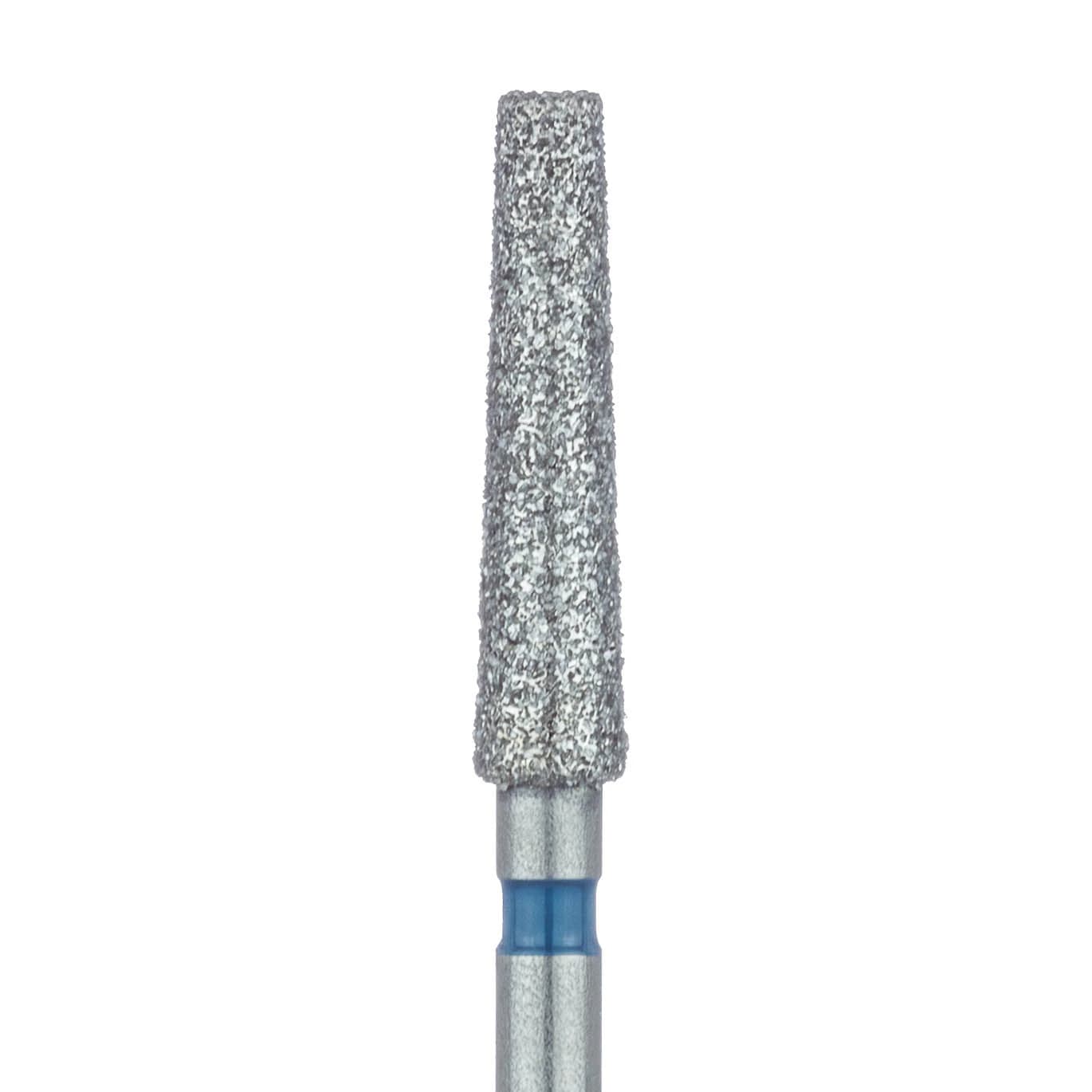 Meisinger 848-023-FG Diamond Bur, Medium Grit, Flat End Tapered, FG, 2.3 mm Head Diameter, 10 mm Working Length, 5/Pack - Diamond Instruments – FG, Medium, Blue, Cone, Flat End - 848-023-FG, 2.3 mm Head Diameter, 10.0 mm Head Length, 5/Pkg - Image 1