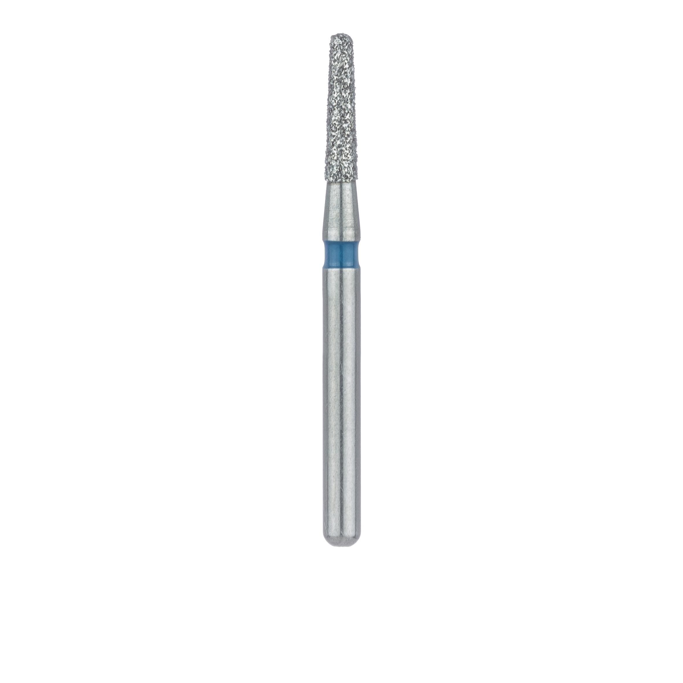 Meisinger 849-014-FG Multi-Use Diamond Bur, Round End Tapered, Medium Grit, Blue Ring, 1.4 mm Head Diameter, 6.0 mm Head Length, Friction Grip, 5/Pk thumbnail 2