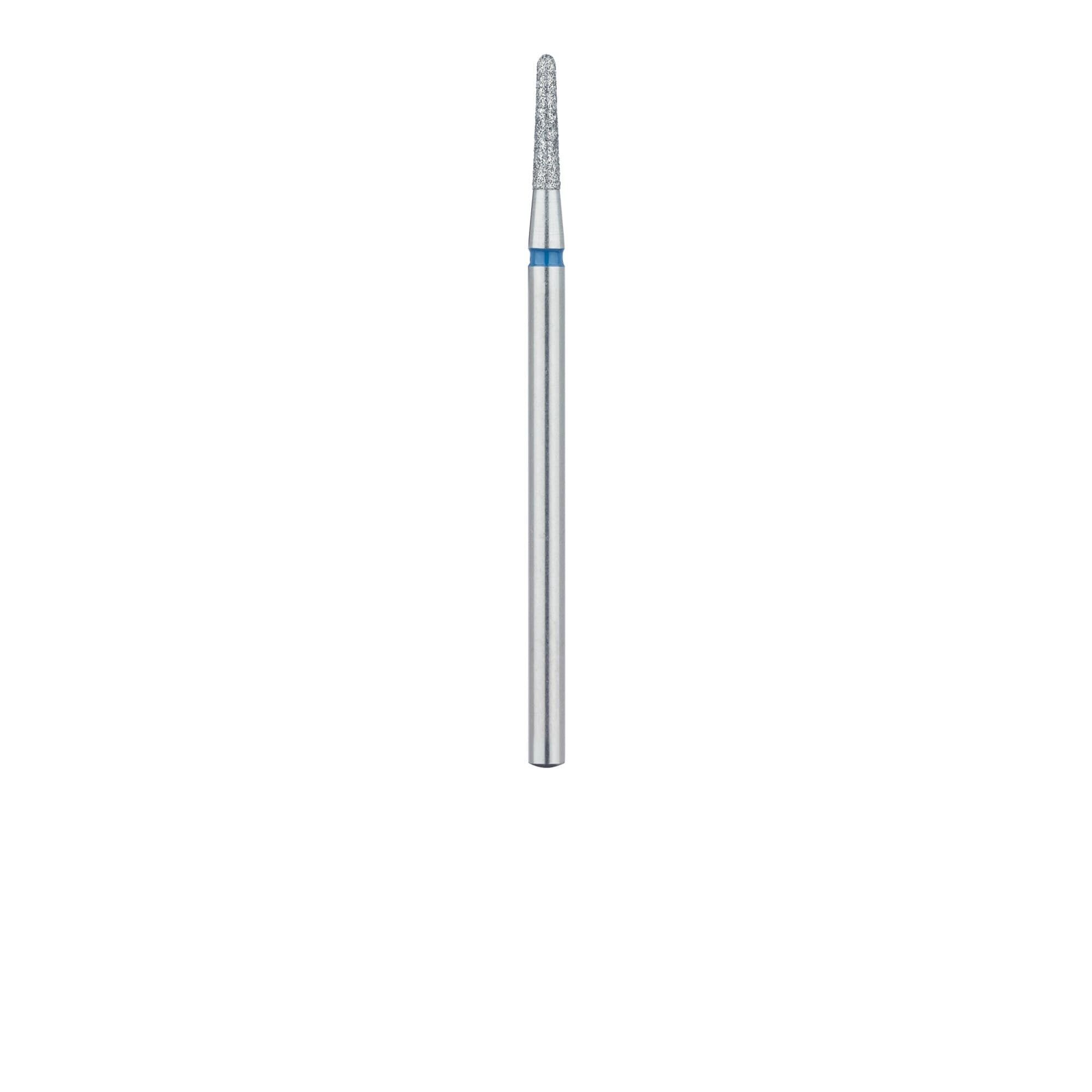 Meisinger 850-018-HP Multi-Use Diamond Bur, Round End Tapered (Chamfer), Medium Grit (Blue), 1.8 mm Head, 8 mm Working Length, HP Shank, 5/Pk thumbnail 2